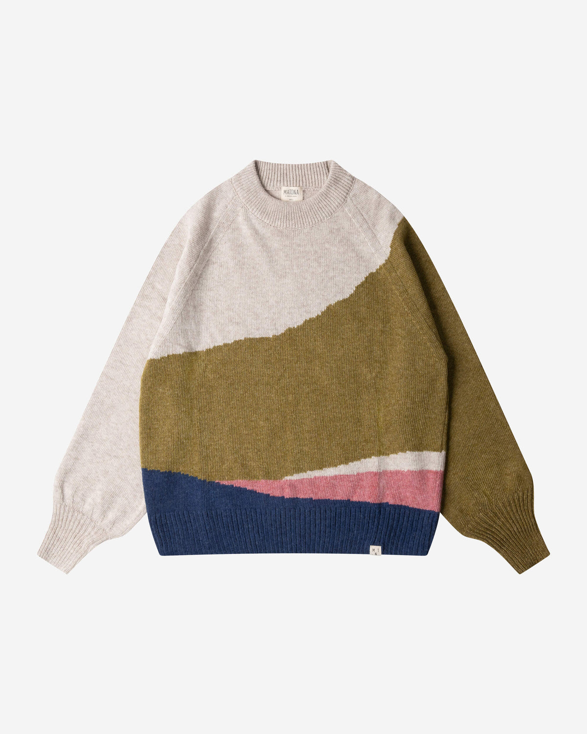 Sweater Raglan aus Bio-Wolle von Matona