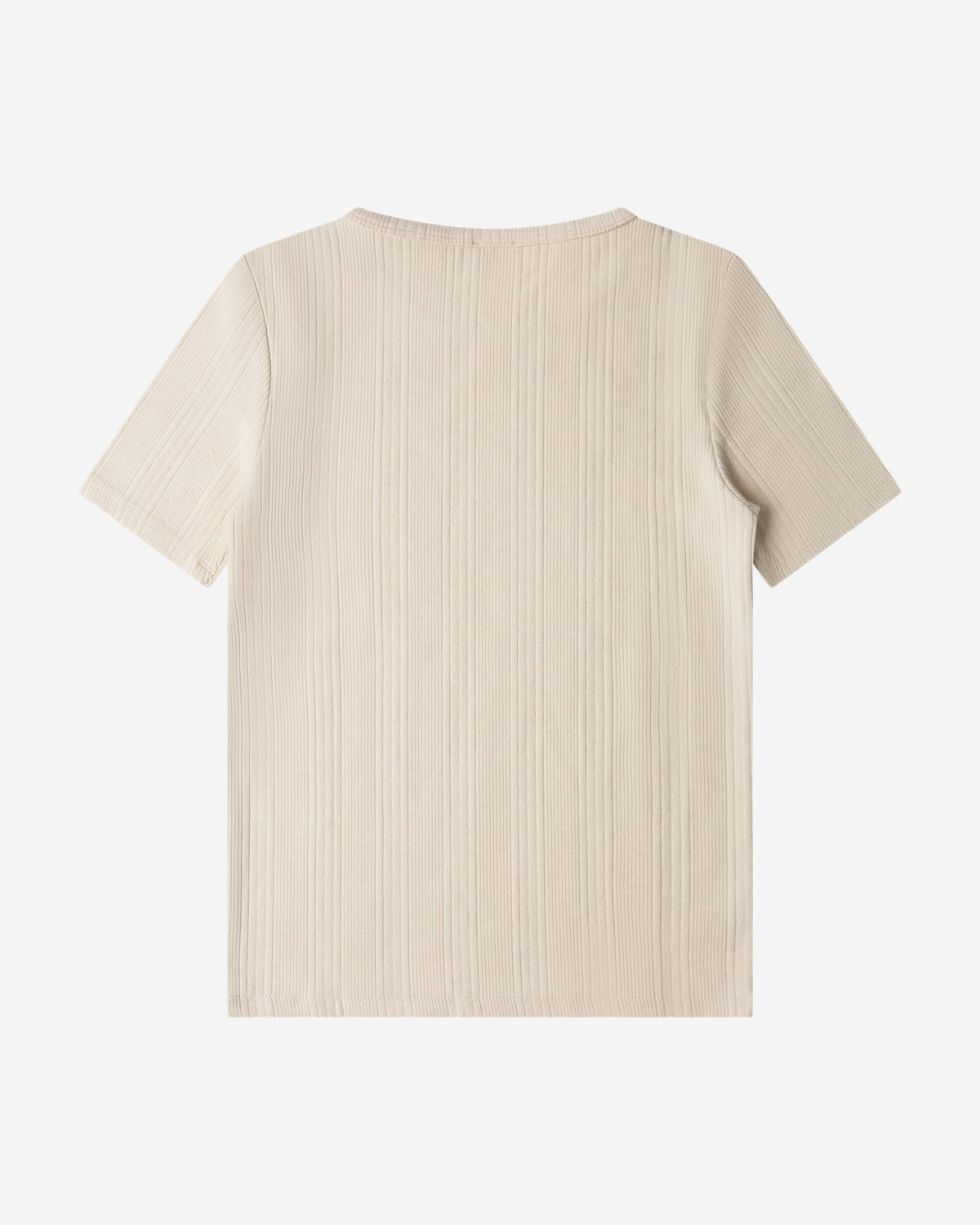 Beiges T-Shirt Ribbed aus Bio-Baumwolle von Matona