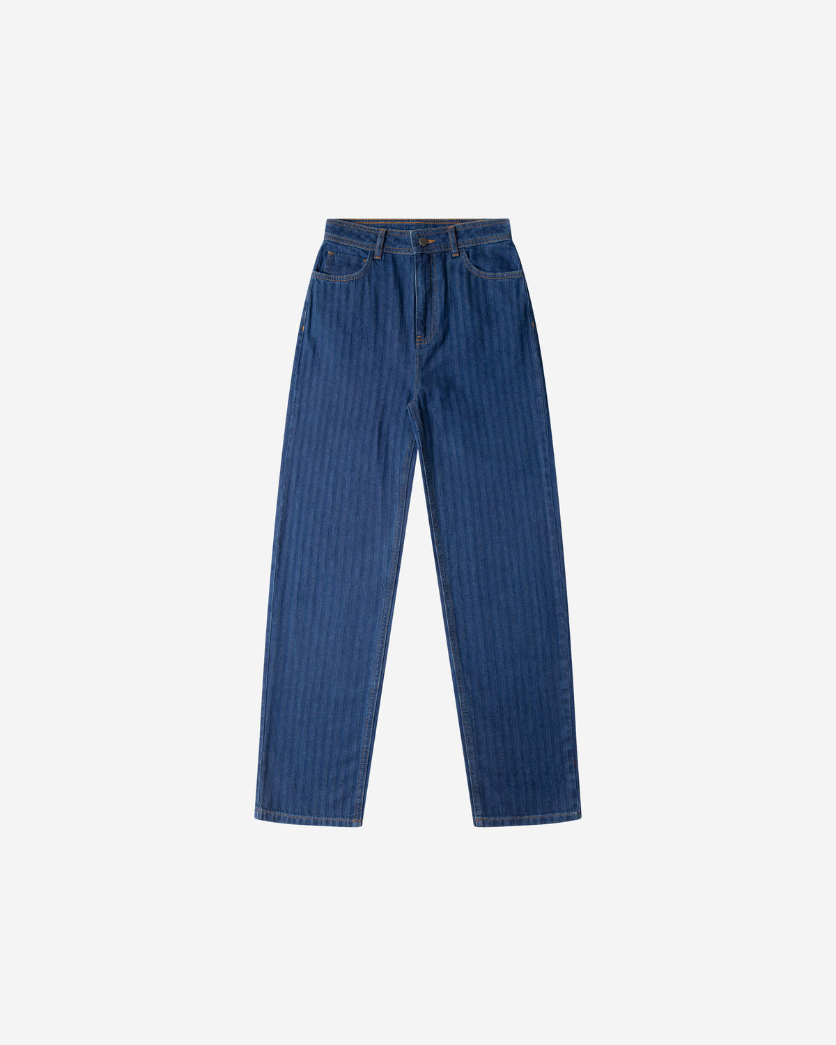 Blaue Jeans Denim Straight Leg aus 100% Bio-Baumwolle von Matona