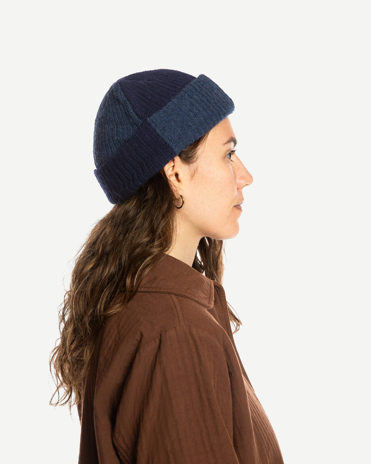 Blaue Mütze Fisherman aus Bio-Wolle von Matona