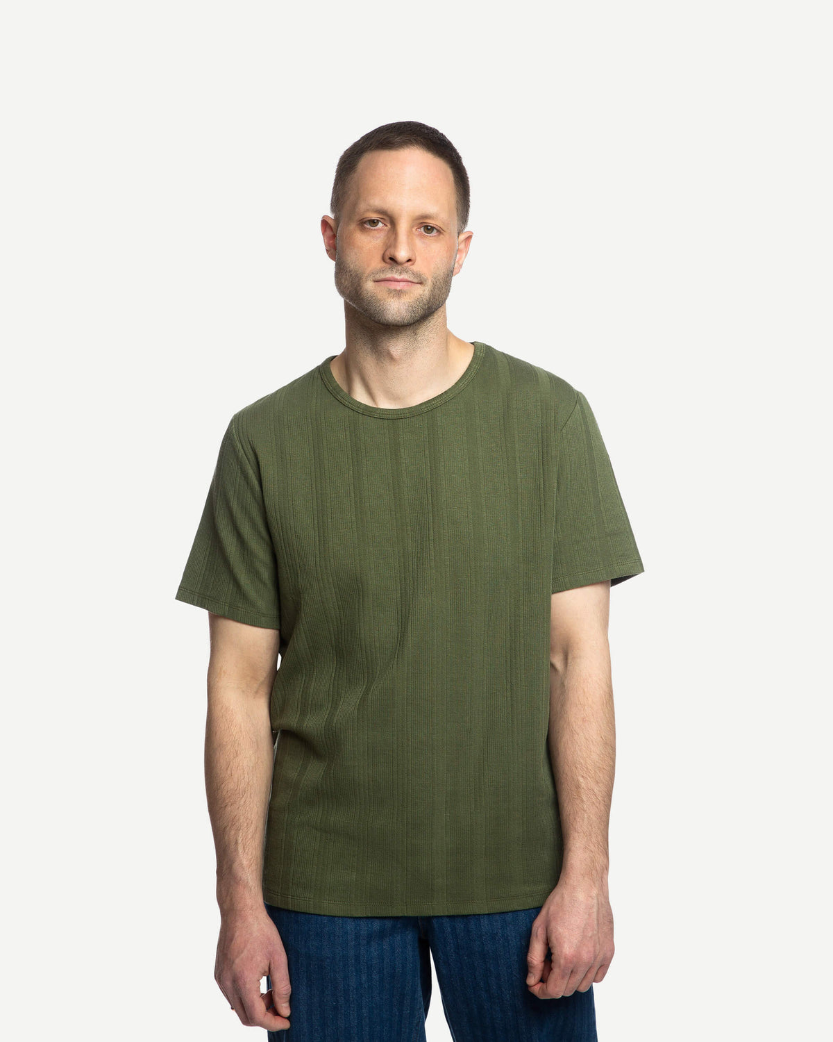 Grünes T-Shirt Rib aus 100% Bio-Baumwolle von Matona