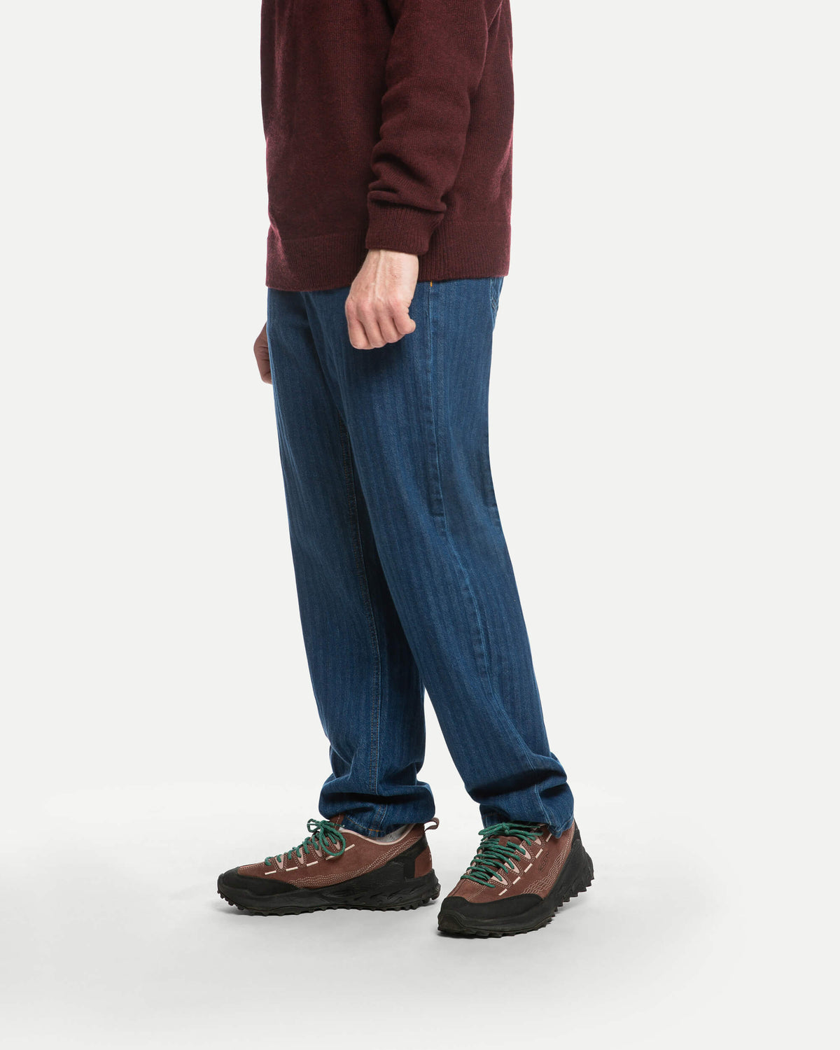 Blaue Hose Denim Tapered aus 100% Bio-Baumwolle von Matona