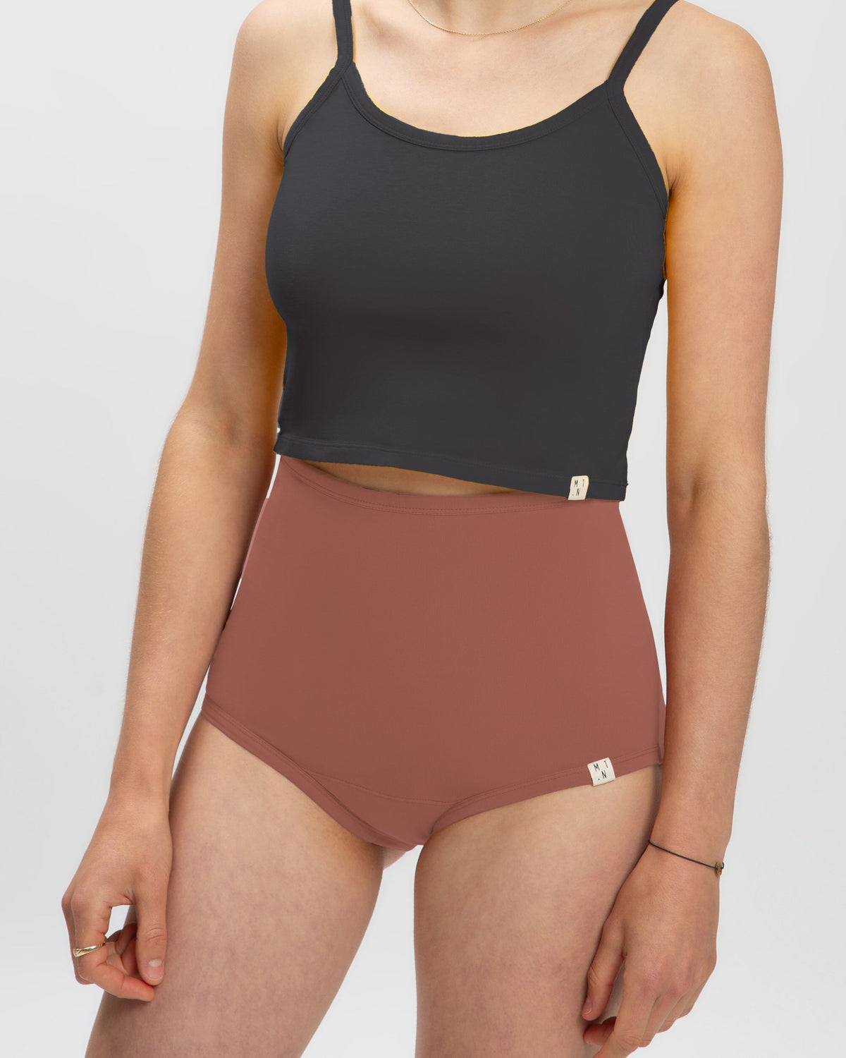 Braune Unterhose Basic aus Bio-Baumwolle von Matona
