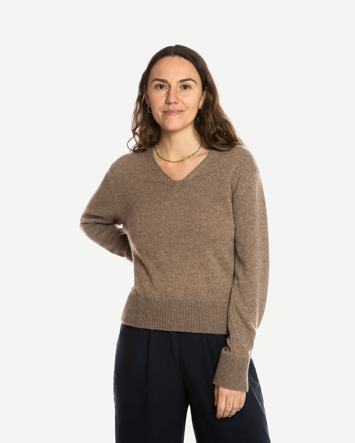 Brauner Sweater aus 100% Kaschmir von Matona