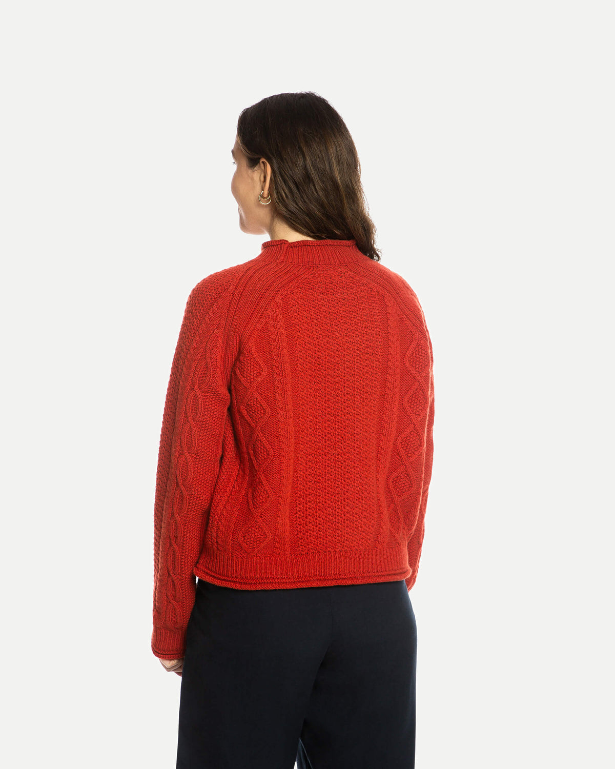 Roter Sweater Harbour aus Bio-Wolle von Matona