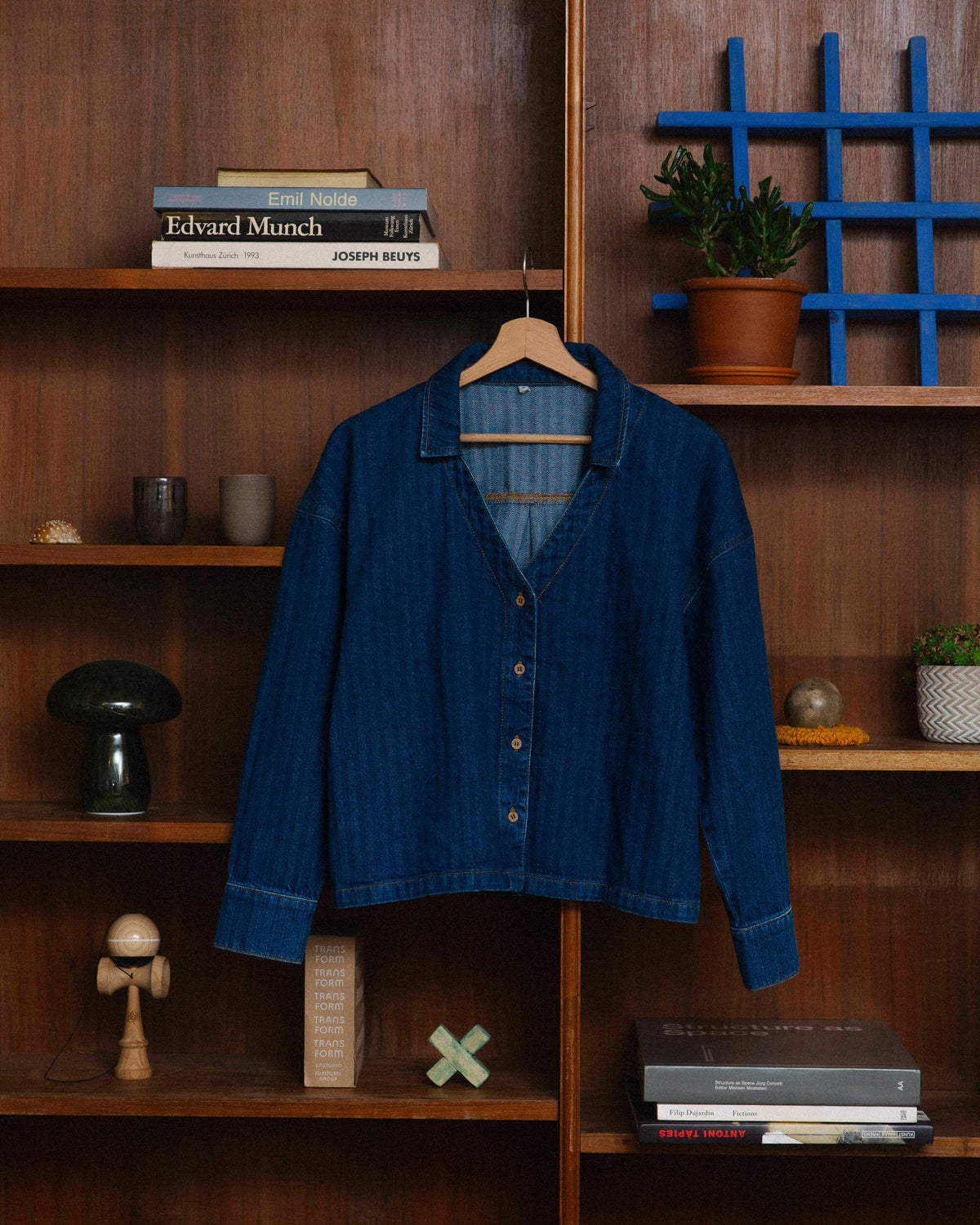 Blaue Bluse Denim aus 100% Bio-Baumwolle von Matona