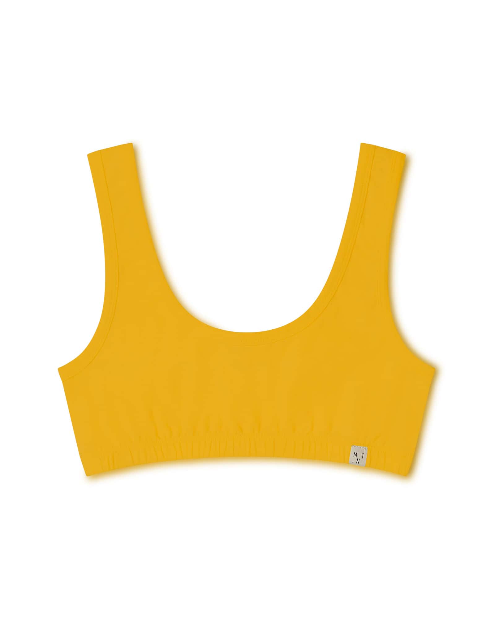 Yellow bra Mimosa made of organic cotton by Matona