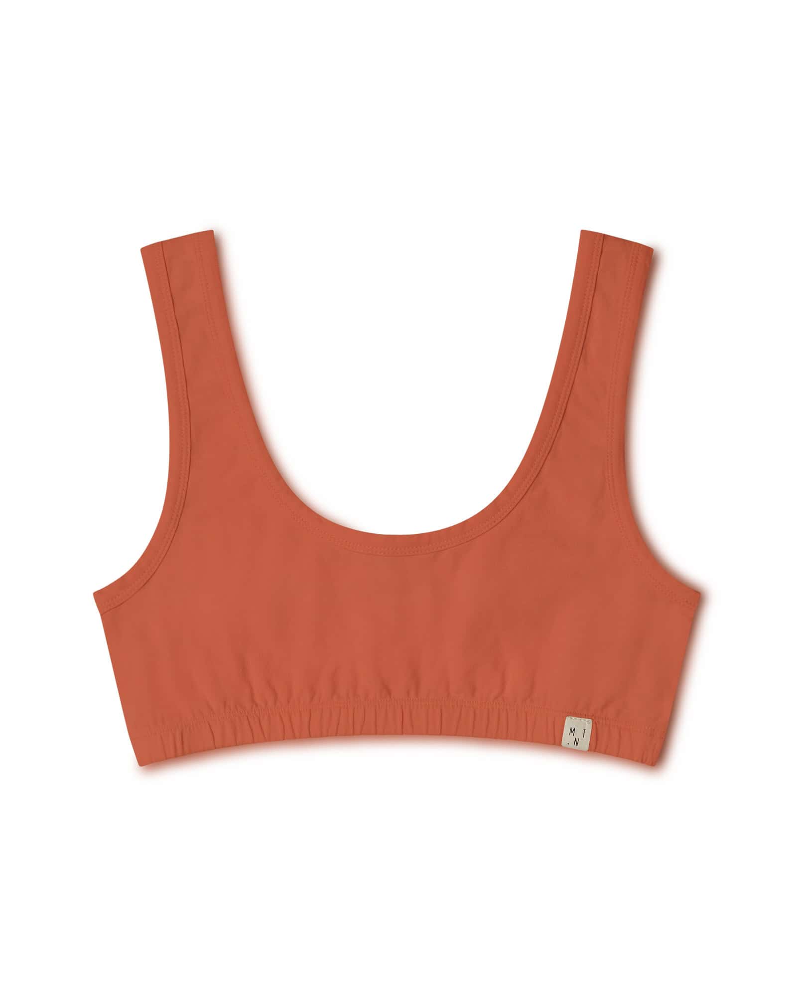 Orange bra Savanna made of organic cotton by Matona