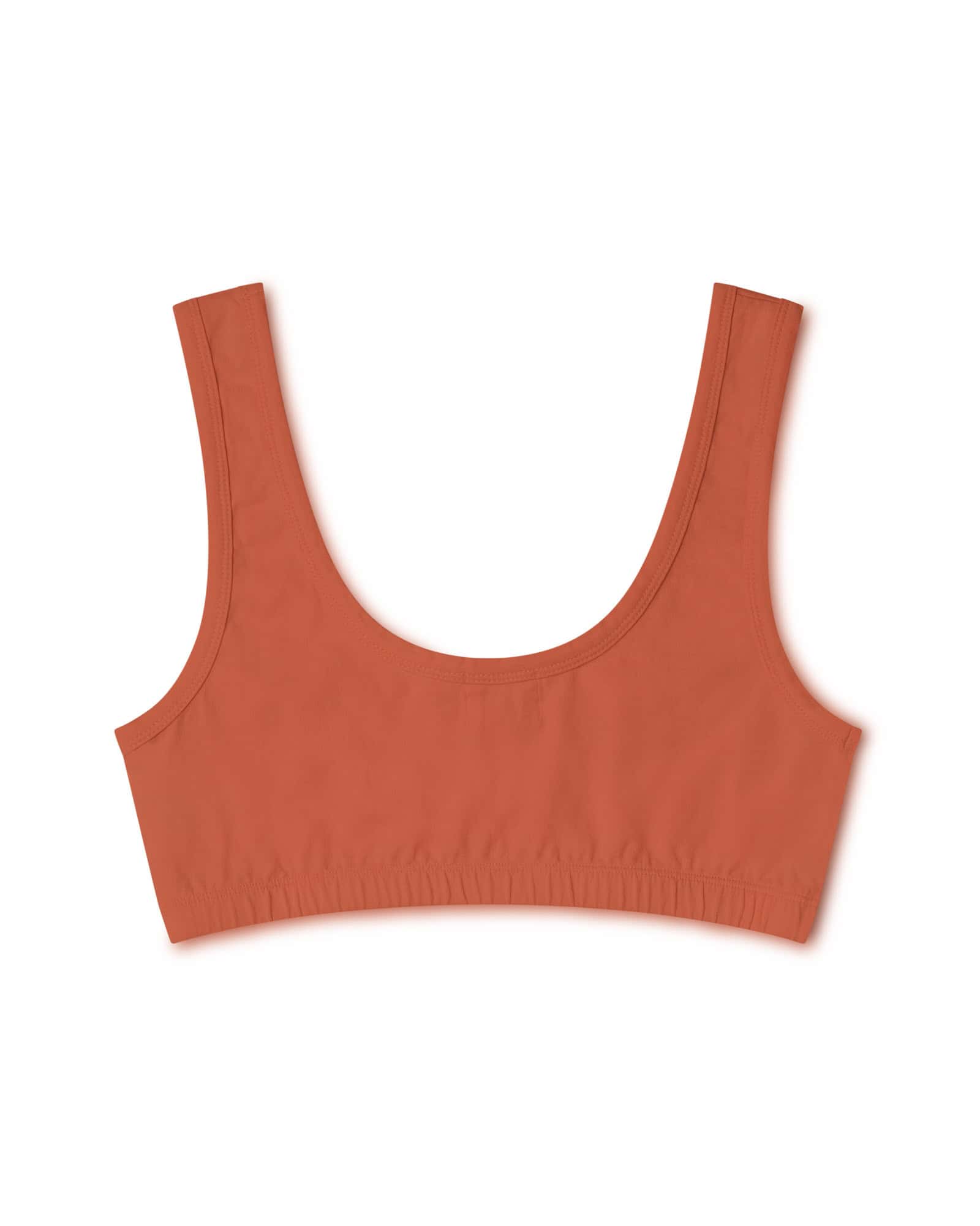 Orange bra Savanna made of organic cotton by Matona