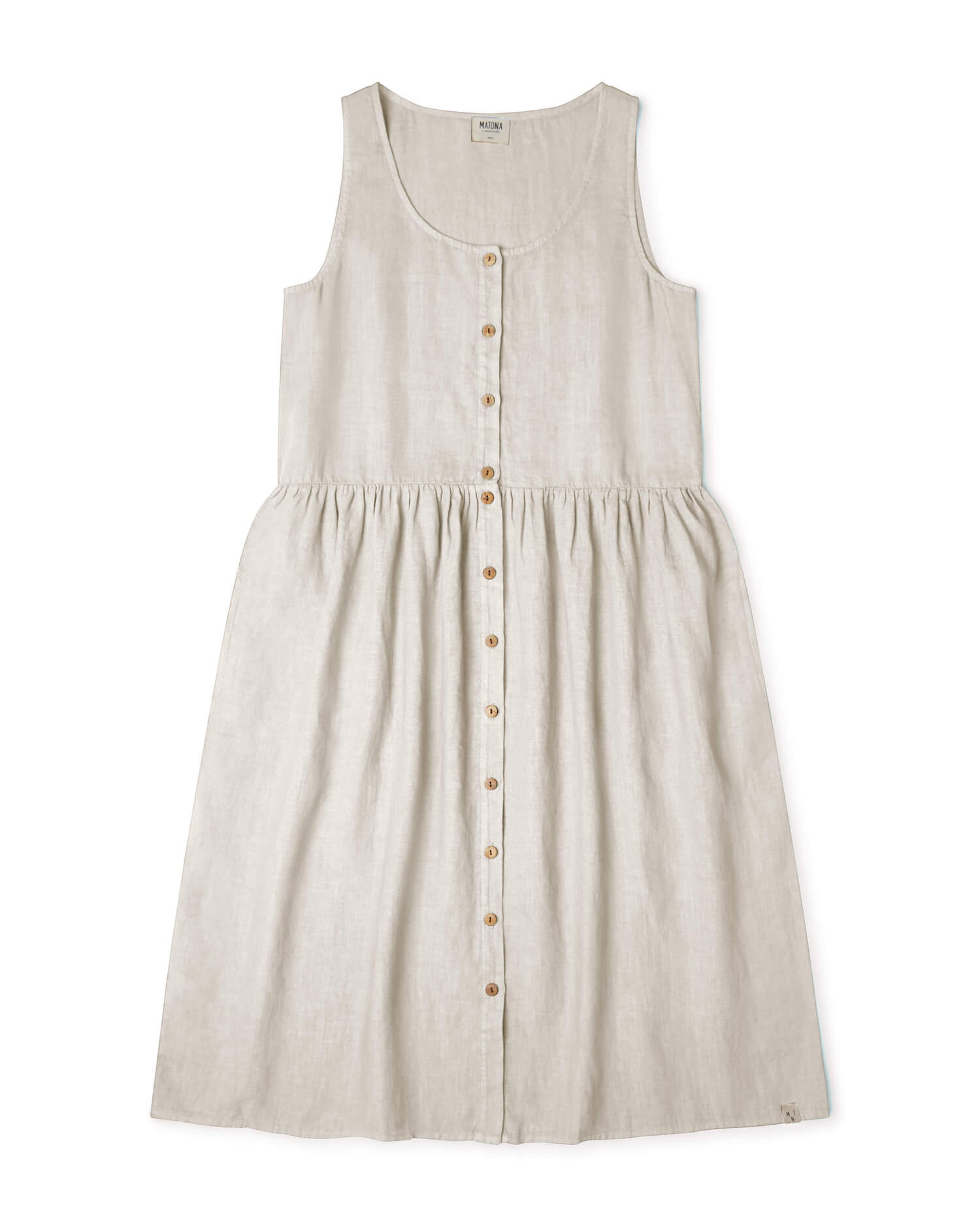 Beige linen dress by Matona