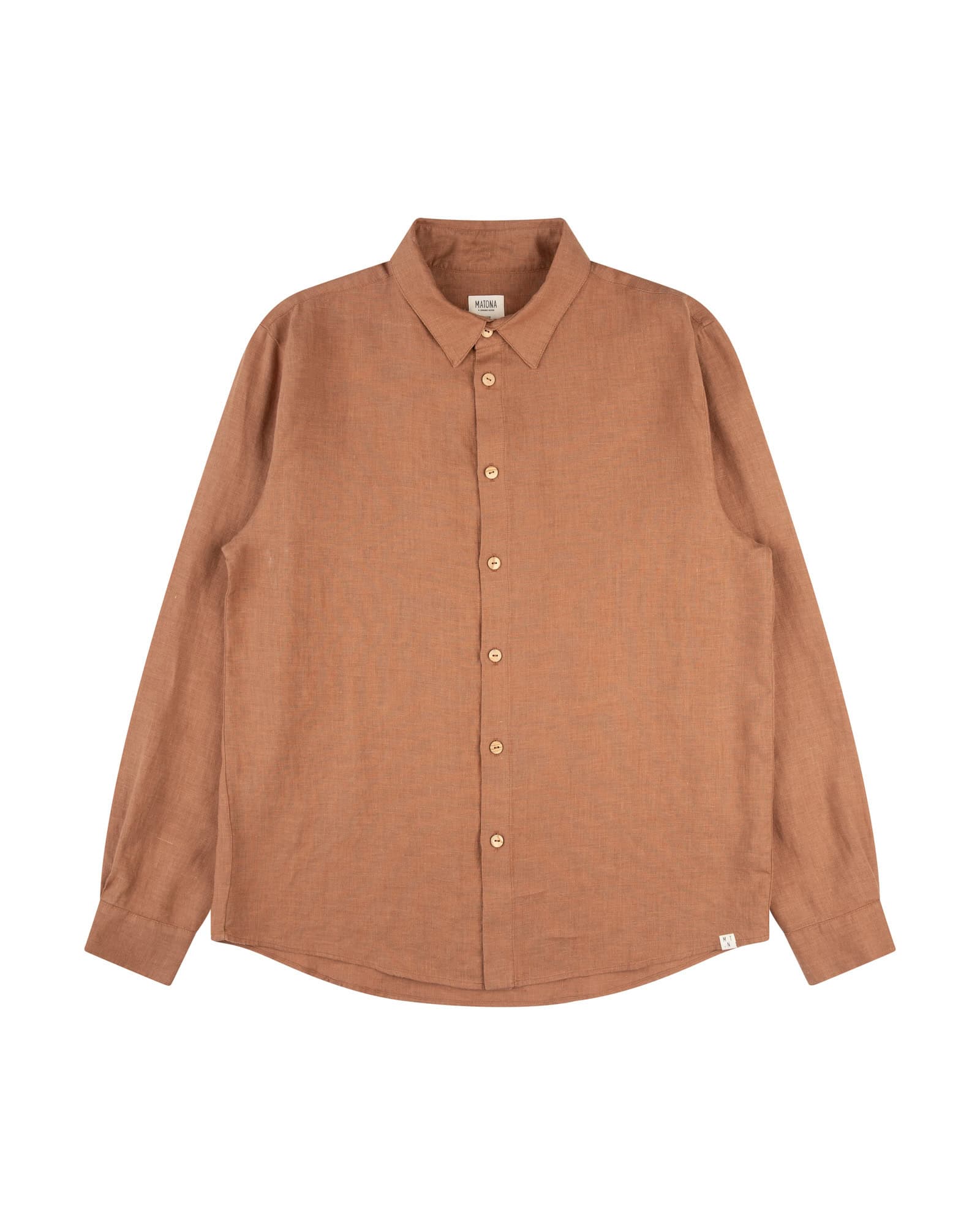 Brown linen shirt from Matona