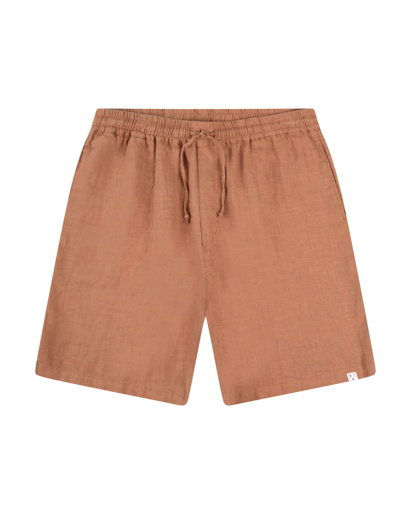 Brown linen shorts from Matona