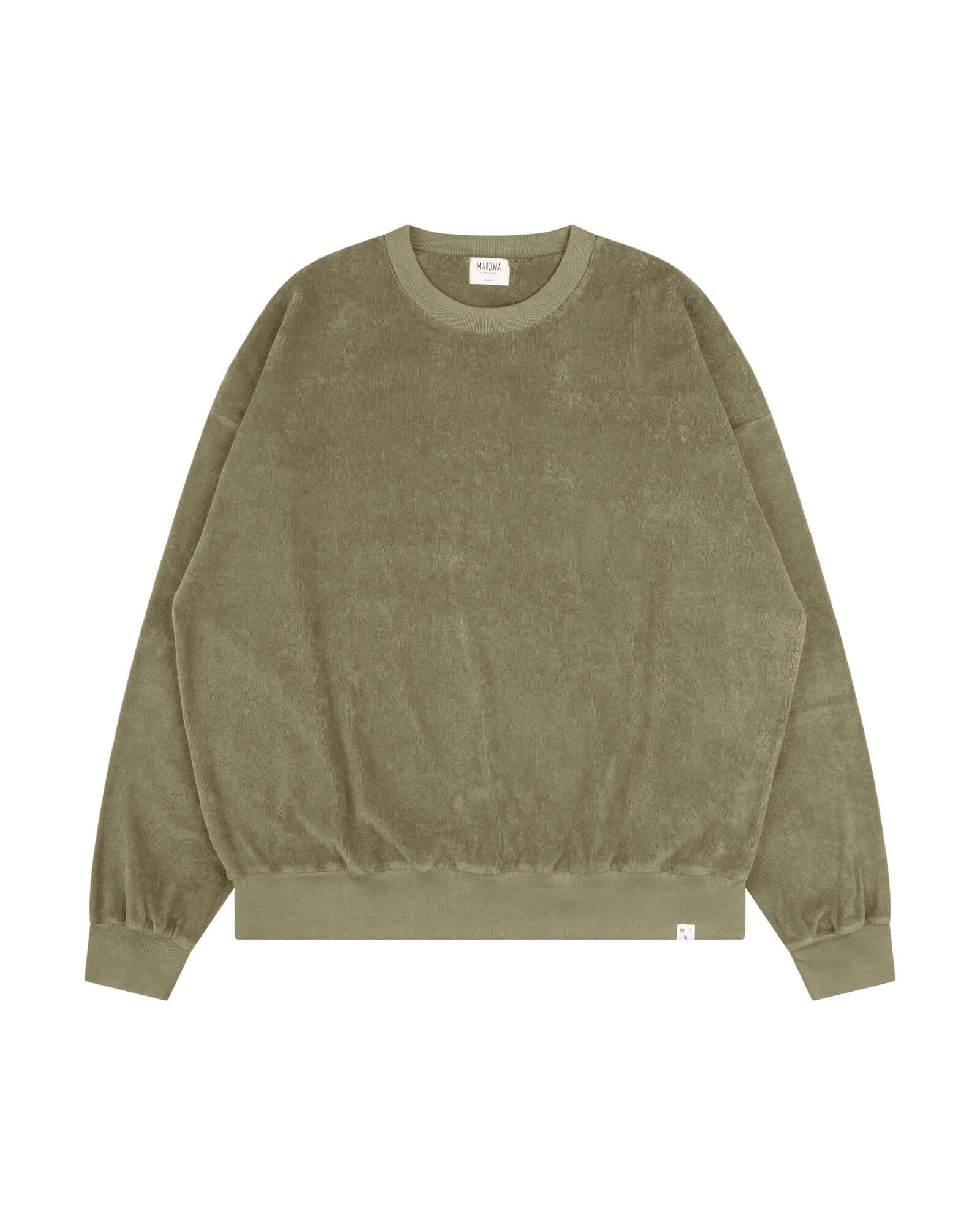 Green sweatshirt Terry made of 100% organic cotton by Matona