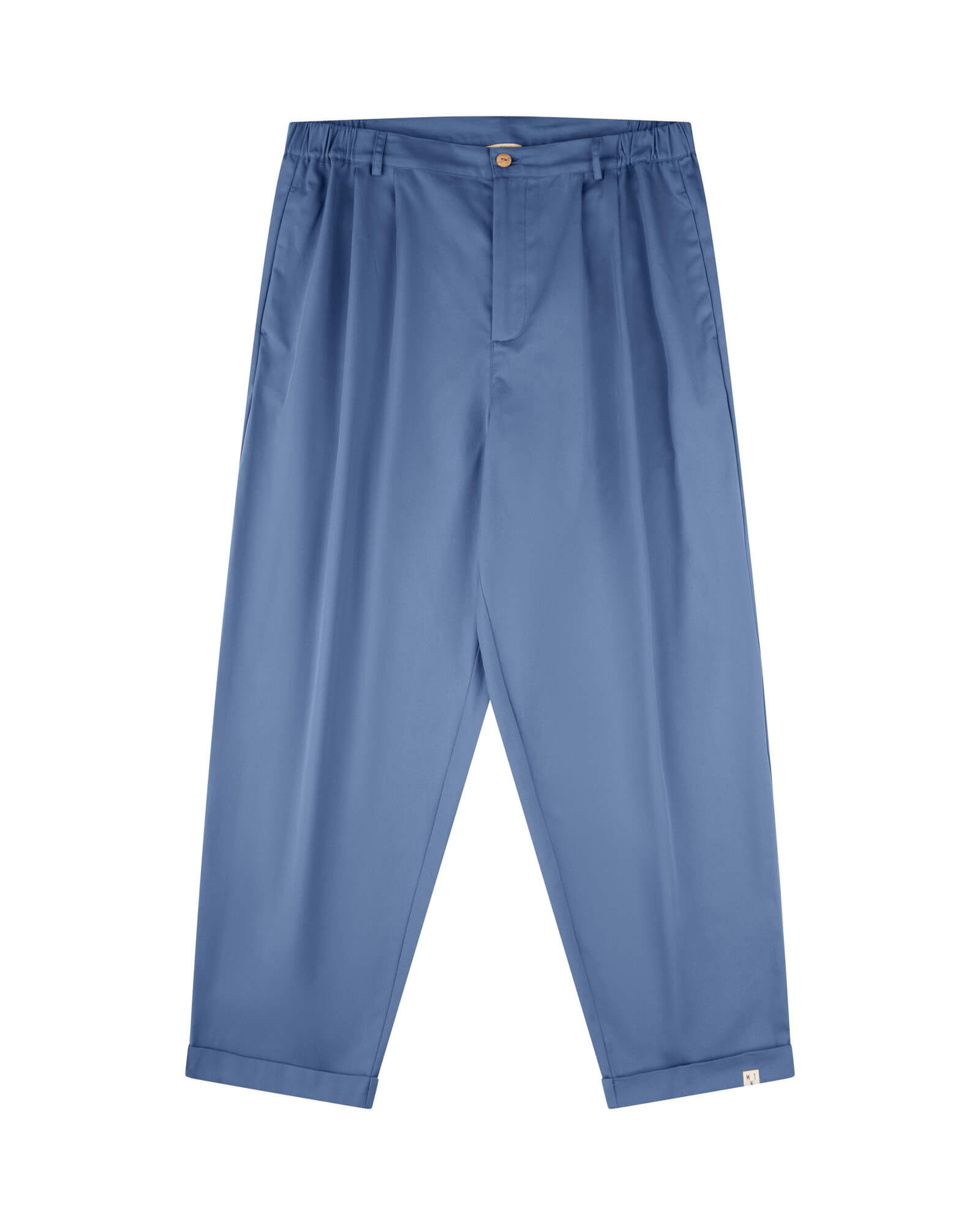 Blue cotton twill trousers from Matona