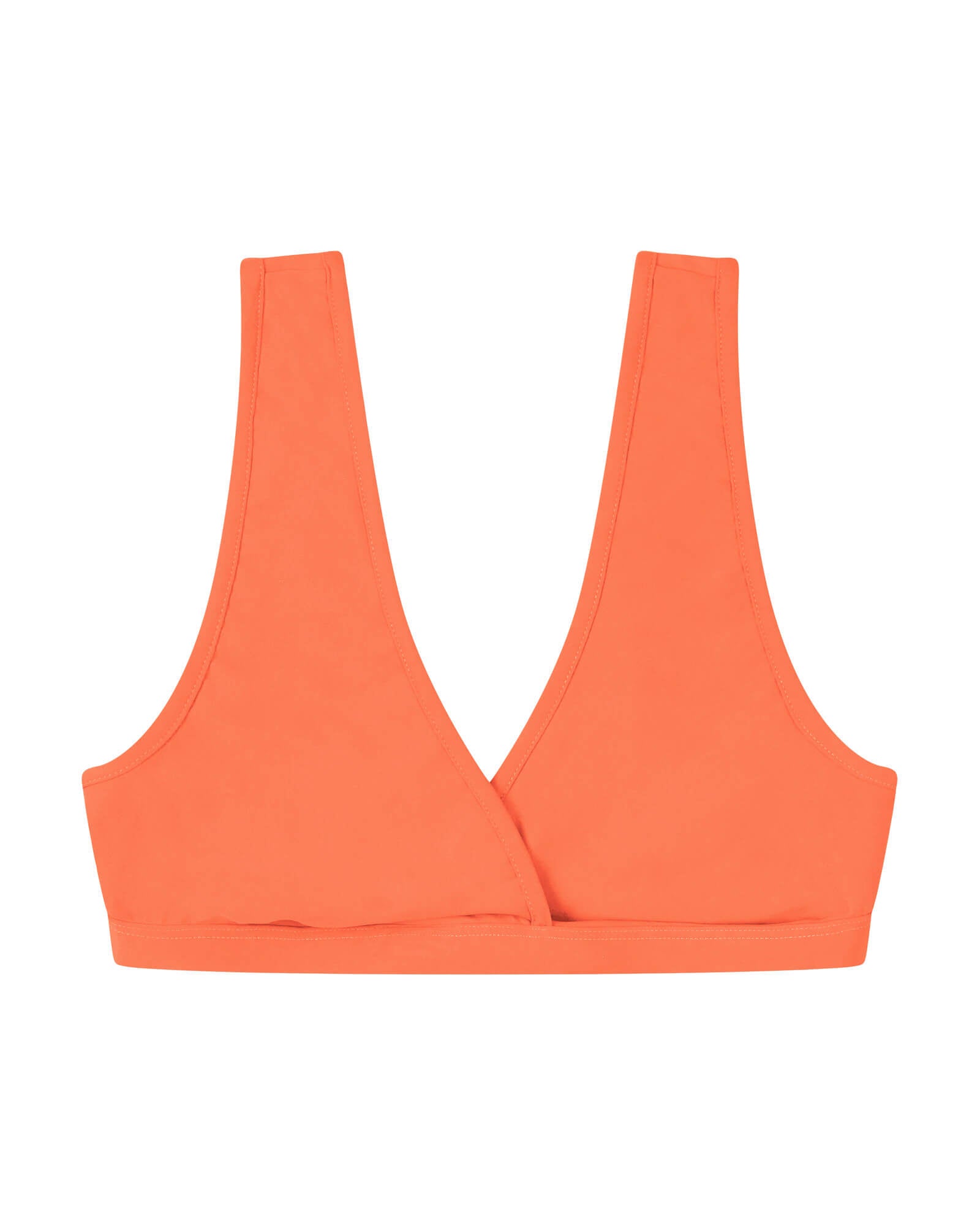 Orange nylon bikini top by Matona