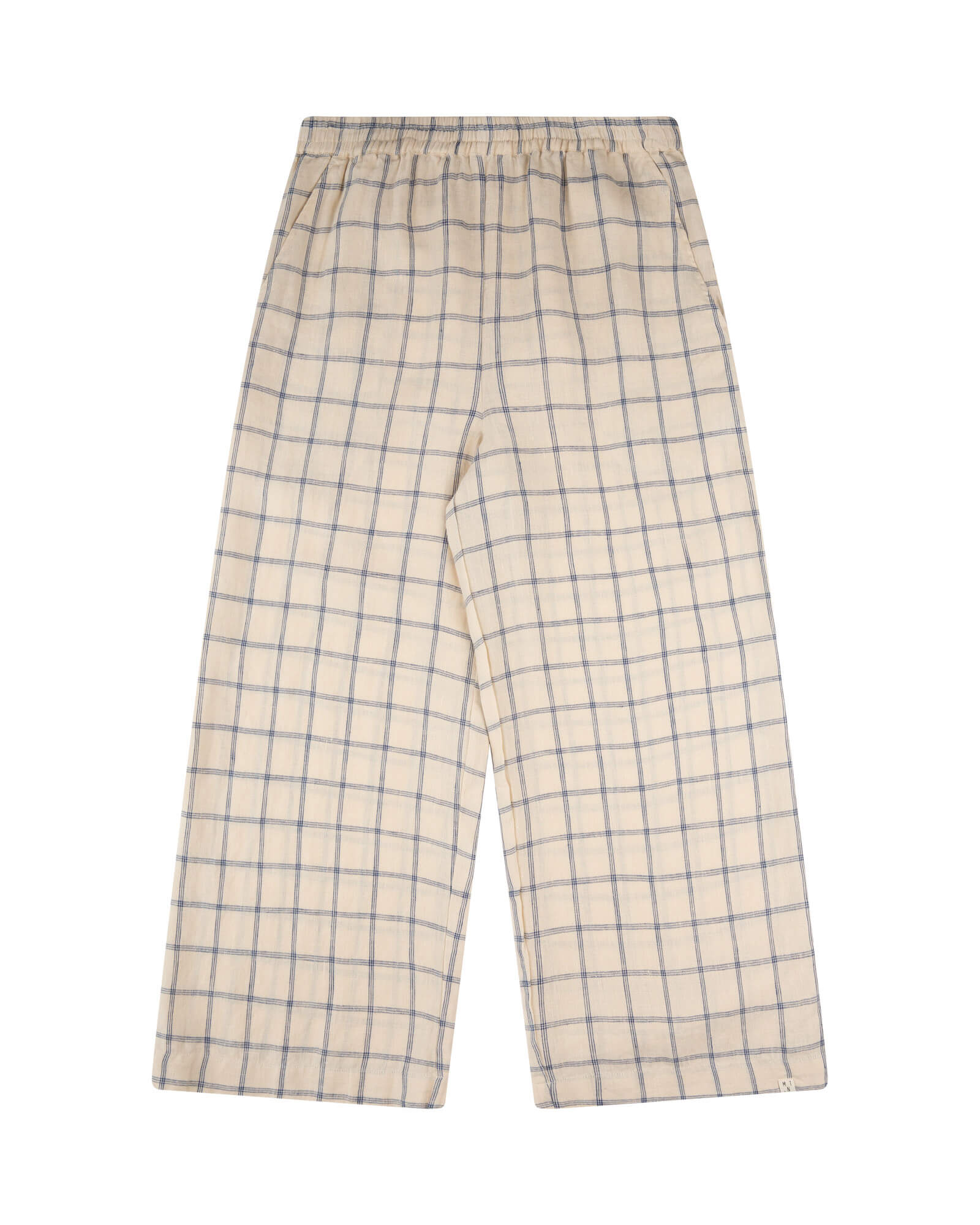 Checked linen culottes by Matona