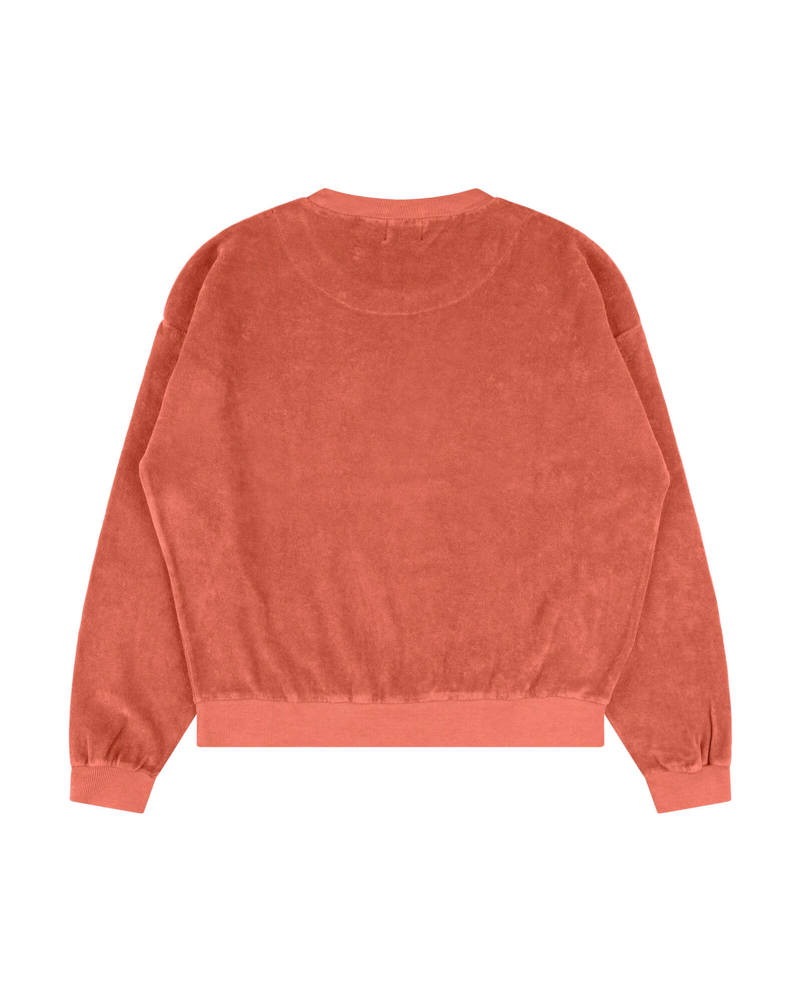 Pull en coton bio marron-rouge de Matona