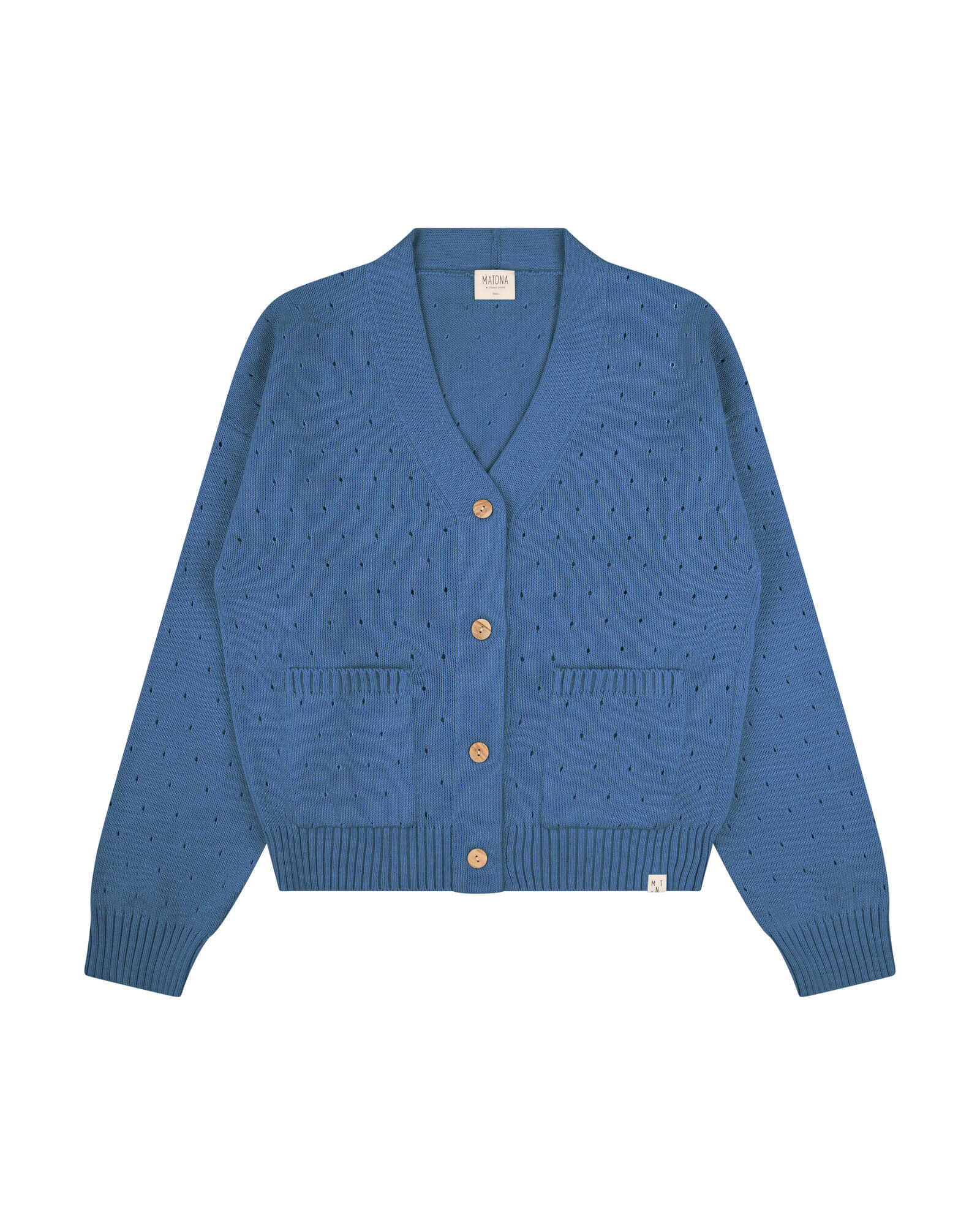 Blue cardigan Spring made of 100% cotton by Matona