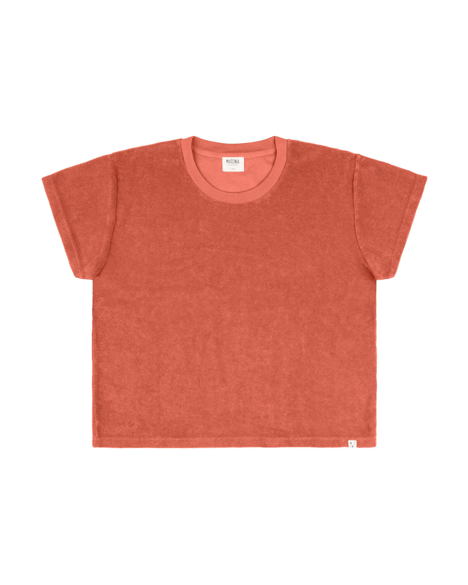 Brown-red T-shirt Terry made of organic cotton by Matona