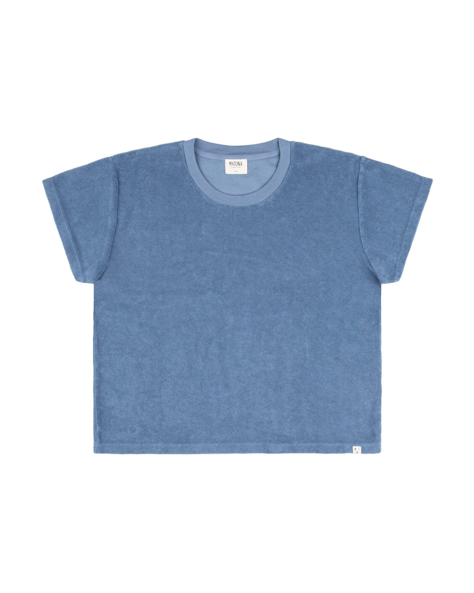 Blue Terry T-Shirt made of organic cotton by Matona