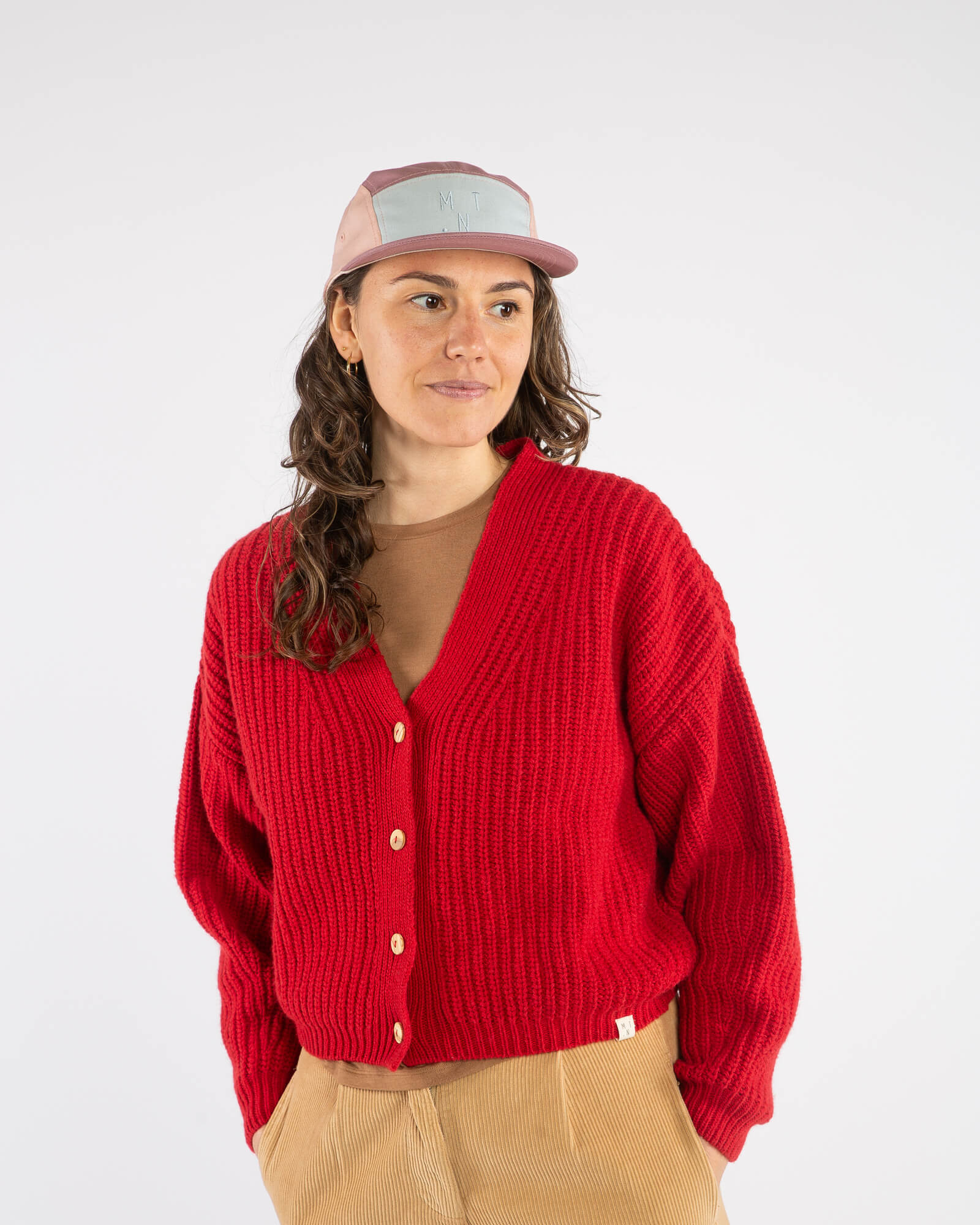 Rosa Cap 5-Panel aus Bio-Baumwolle von Matona