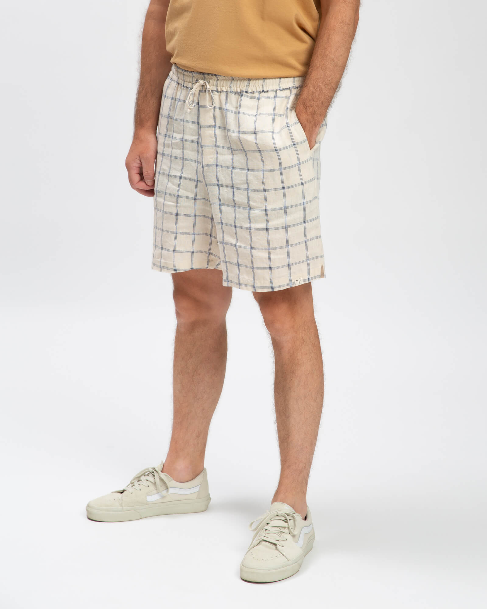 White linen shorts from Matona