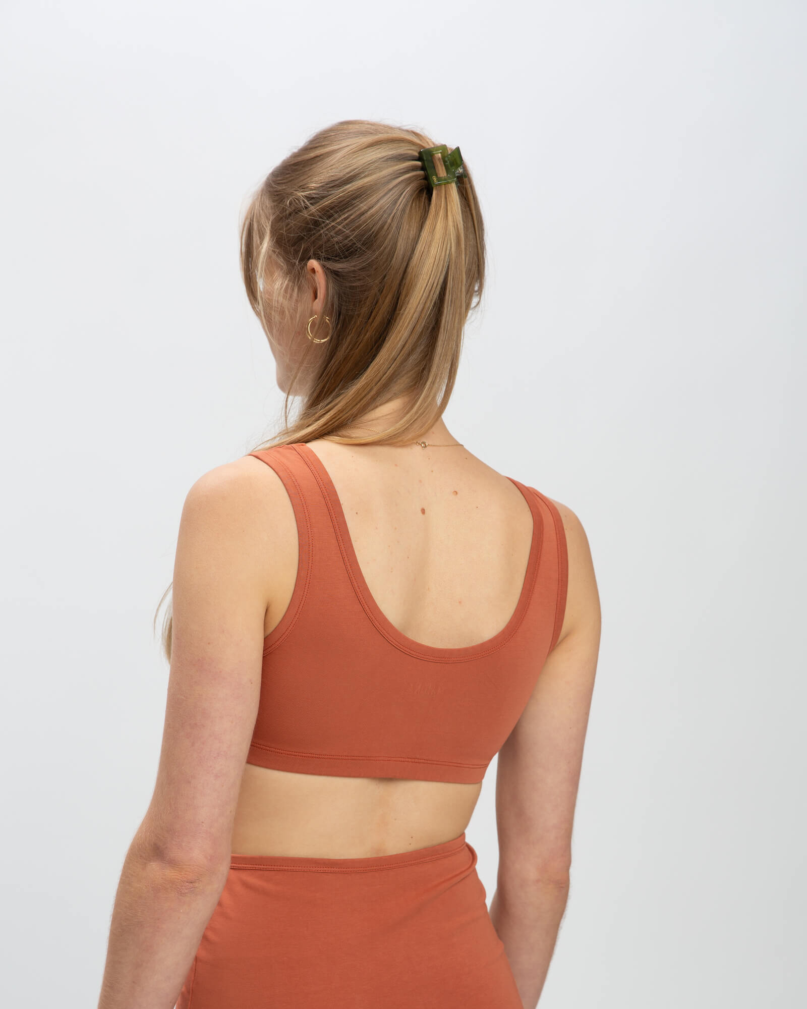 Orange bra Savanna made of organic cotton by Matona