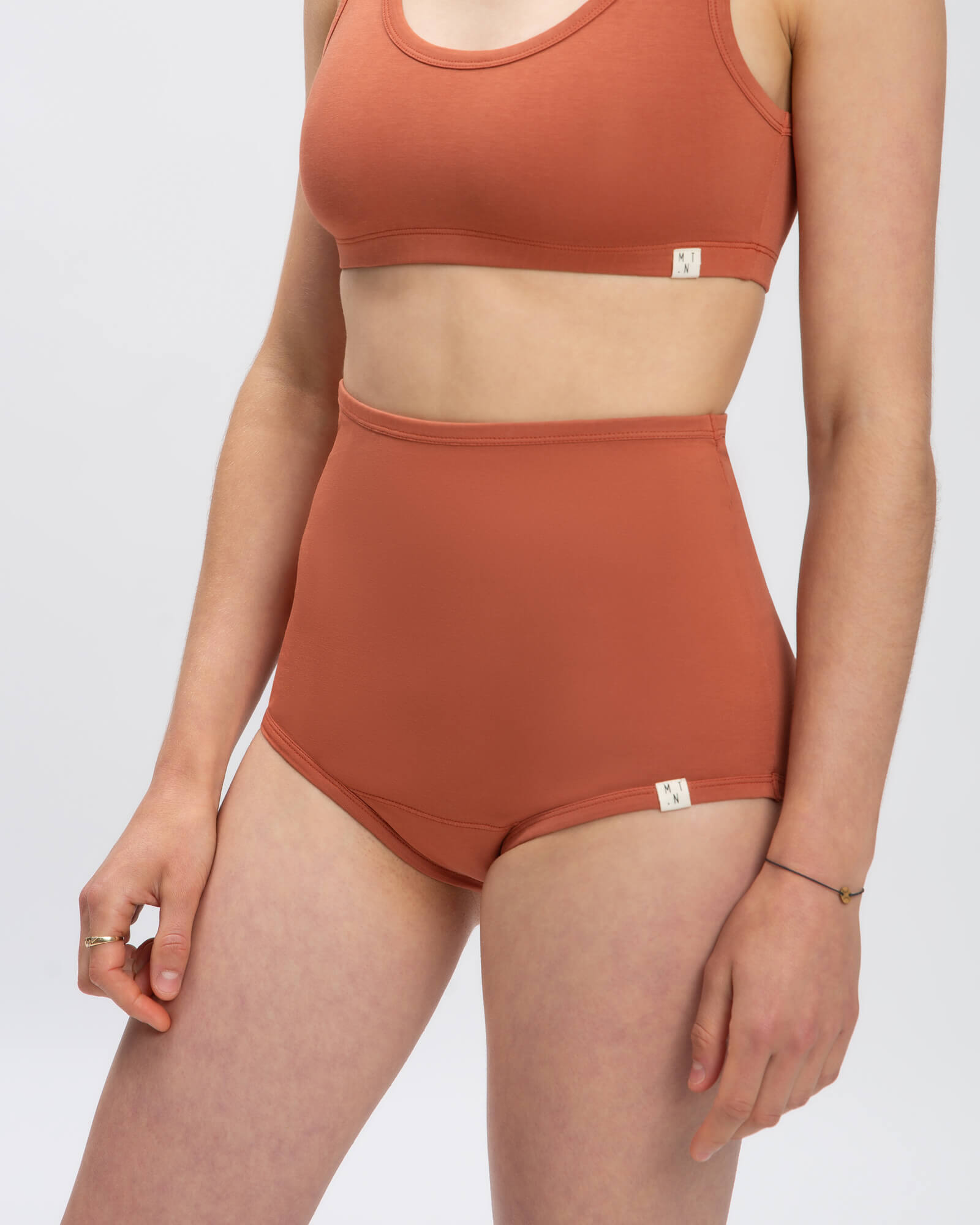 Orange Savanna underpants made of organic cotton by Matona