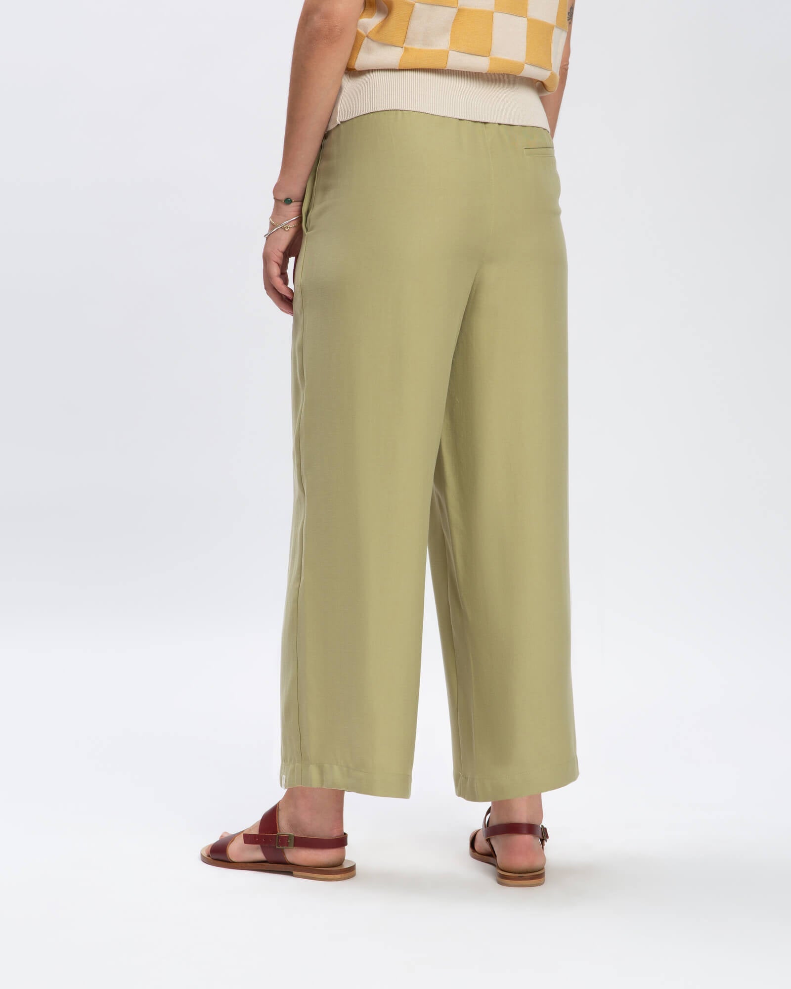 Pantalon Tencel vert de Matona