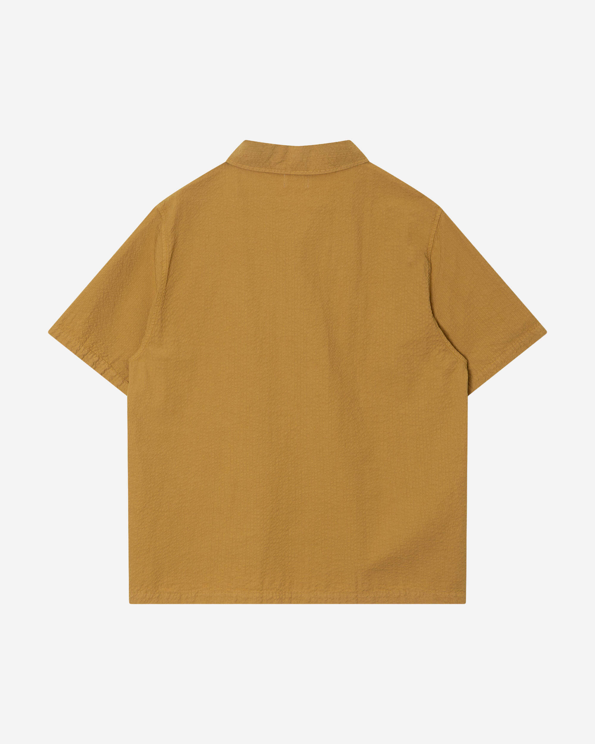 Yellow bowling shirt made from 100% organic cotton by Matona