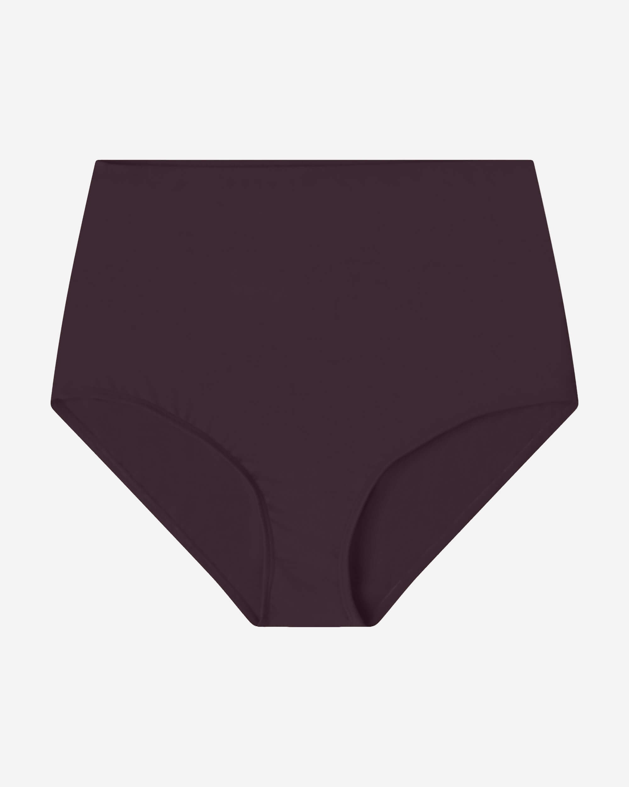 Bas de bikini violet foncé en Econyl durable de Matona