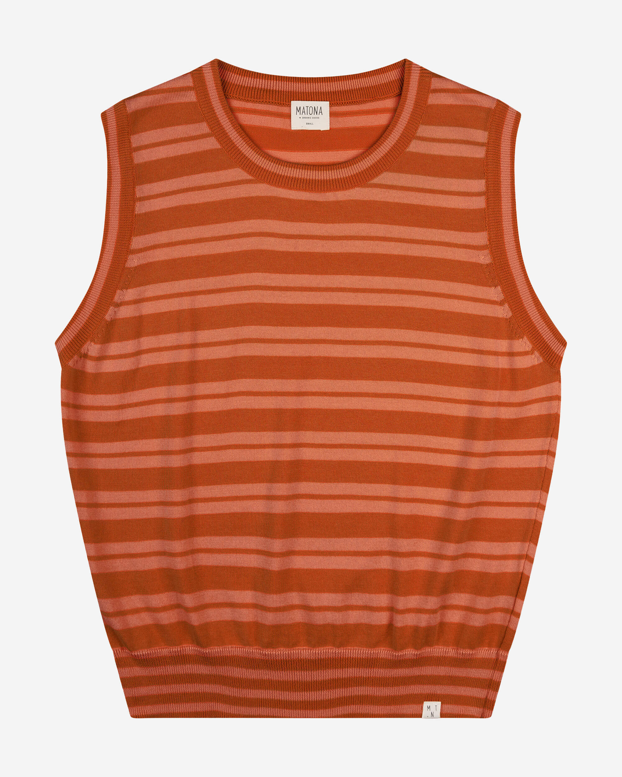 Rotes Gestreiftes Top aus Bio-Baumwolle von Matona