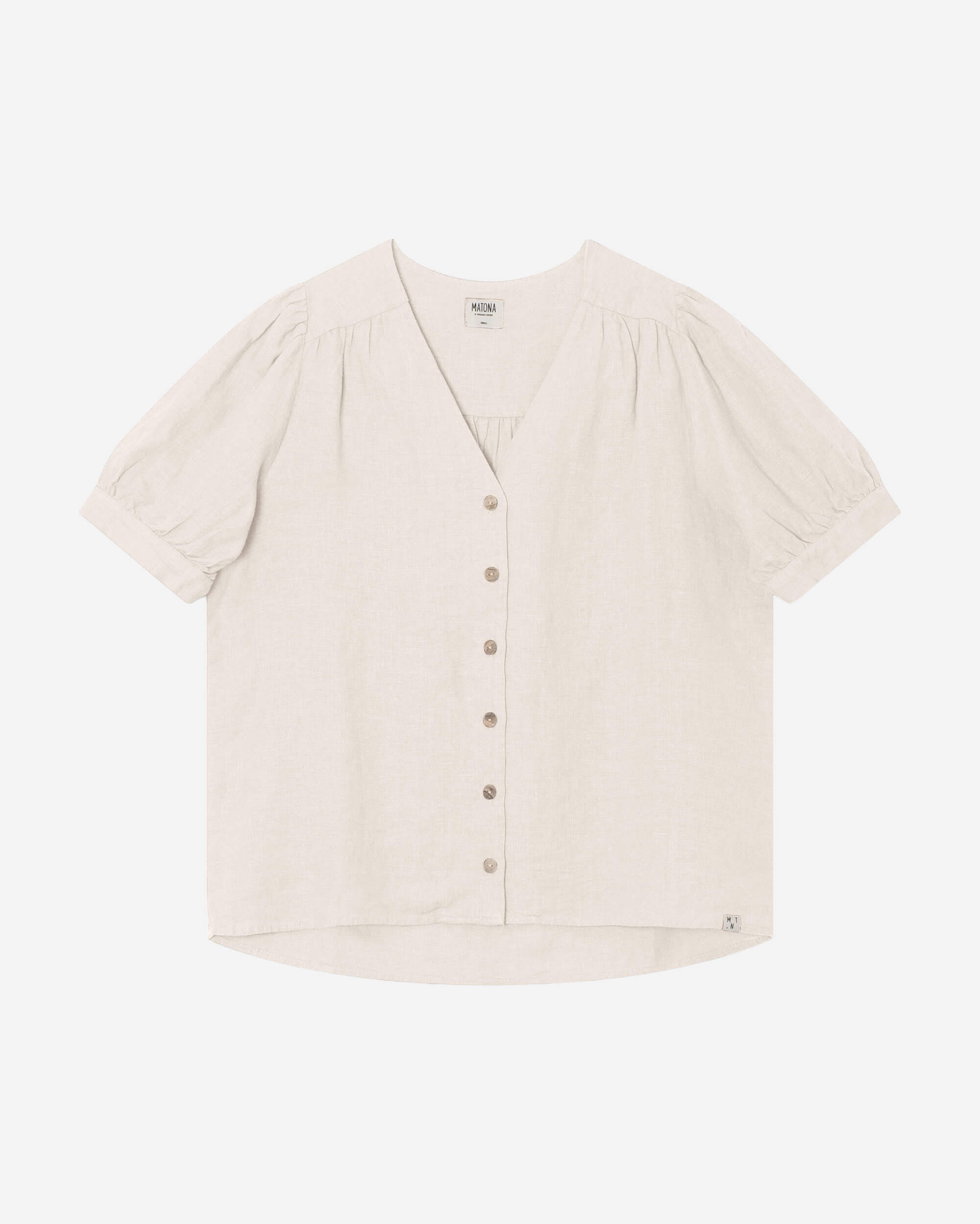 Weisse Bluse Day aus Leinen von Matona