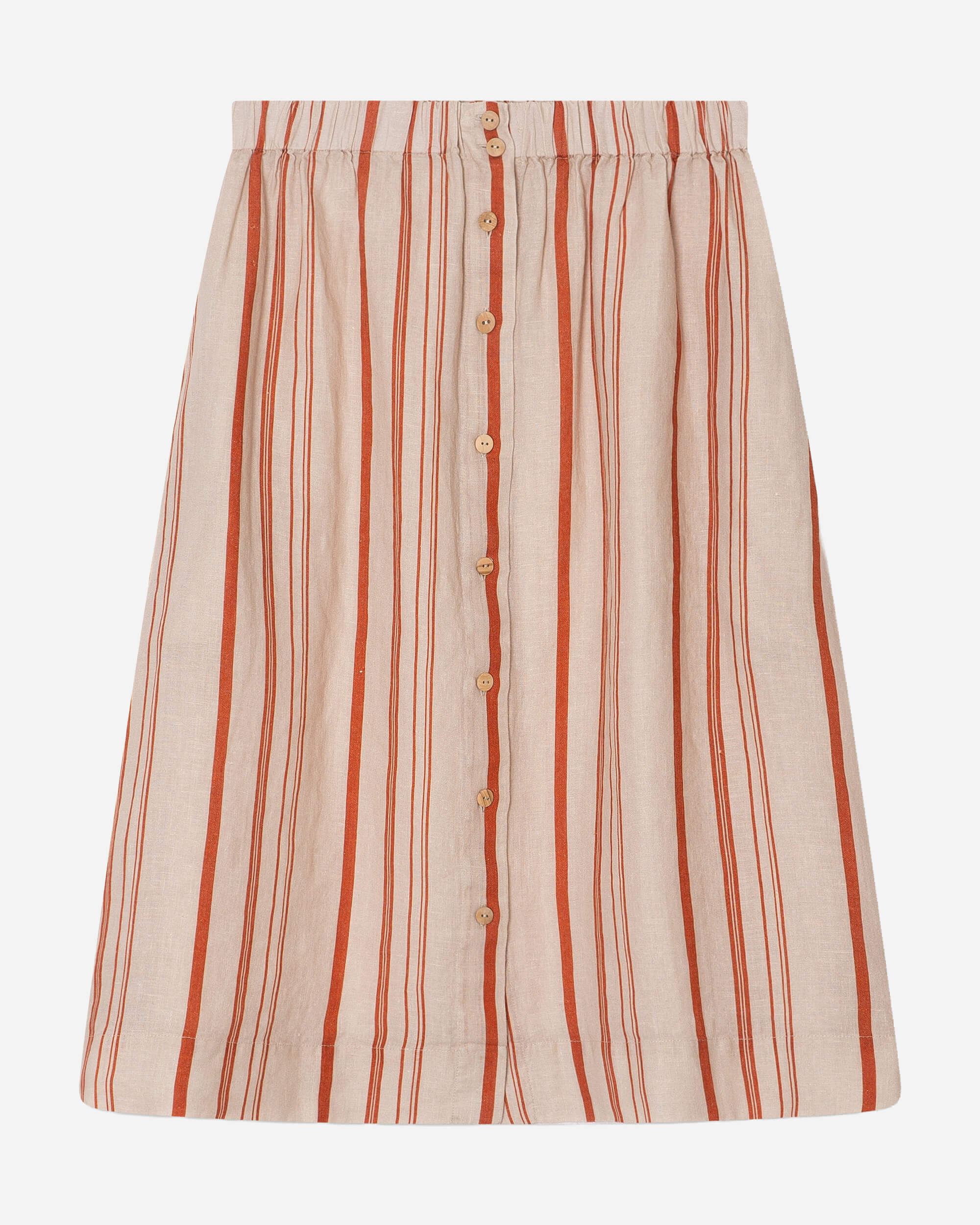 Jupe rayée 100% lin de Matona