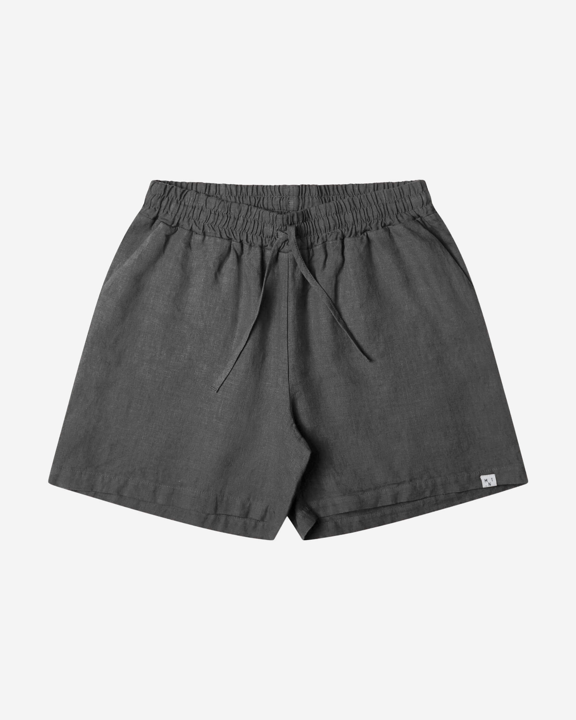 Schwarze Shorts aus 100% Leinen von Matona