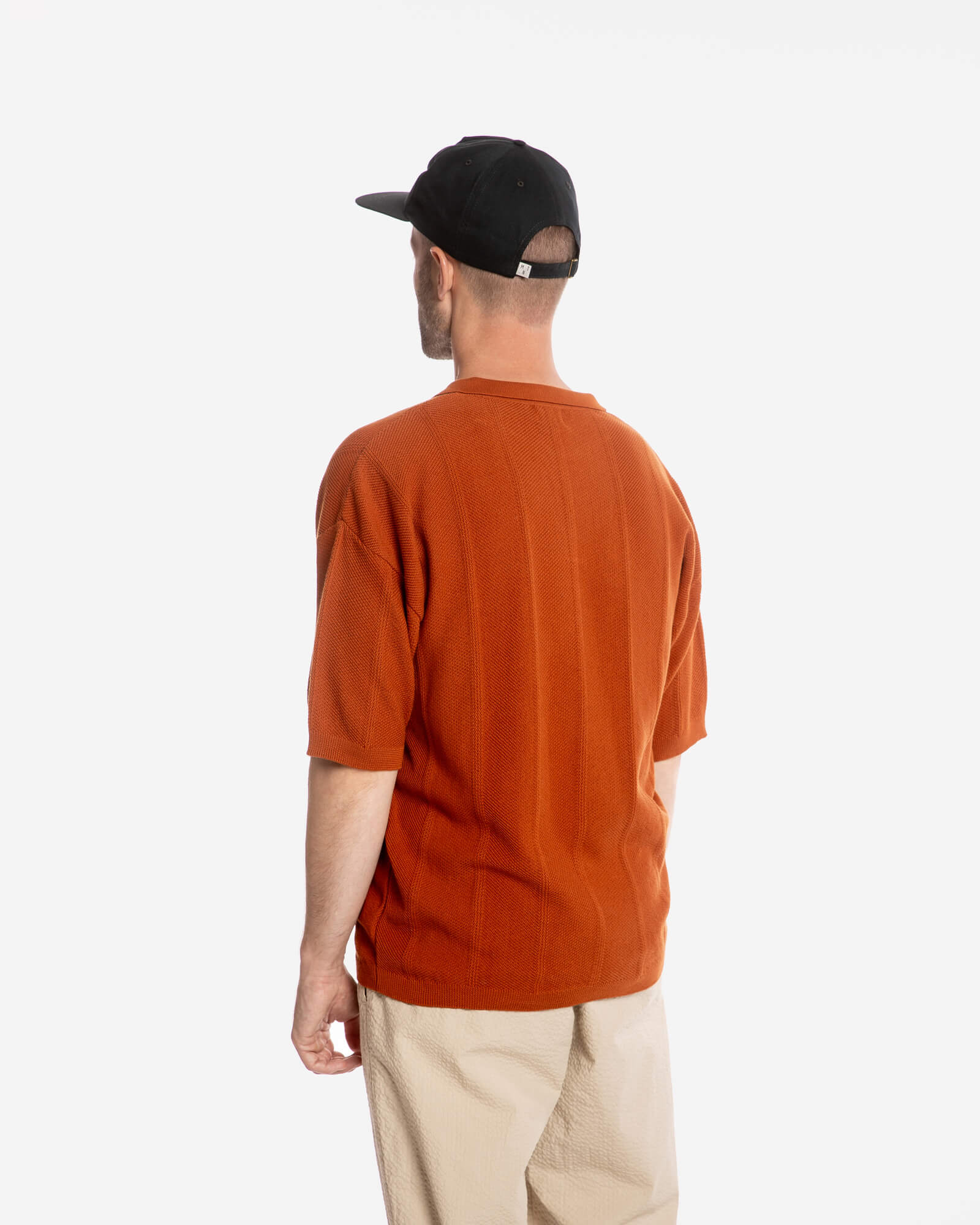 Red polo shirt made from 100% organic cotton by Matona