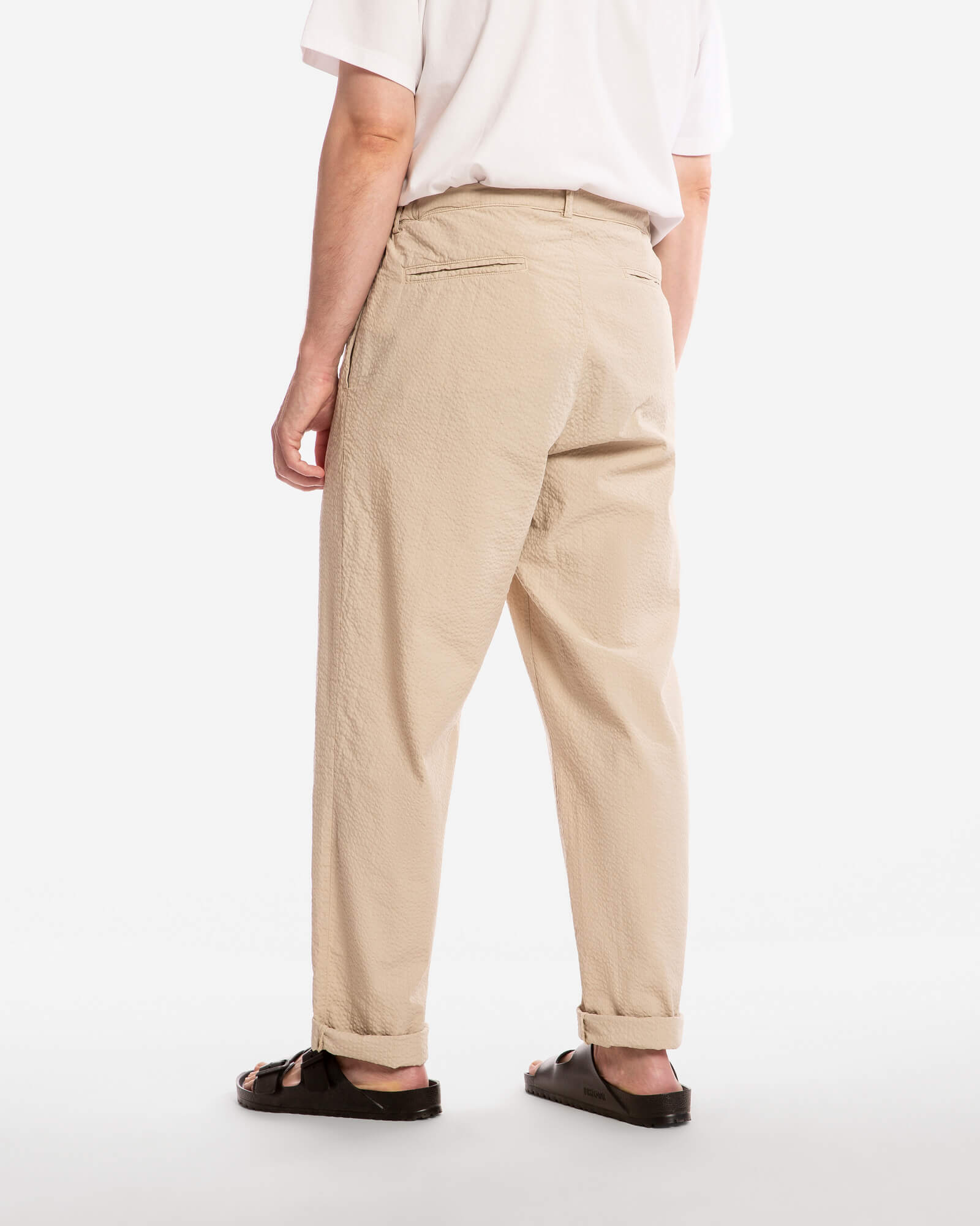 Pantalon beige en coton 100 % biologique de la marque Matona
