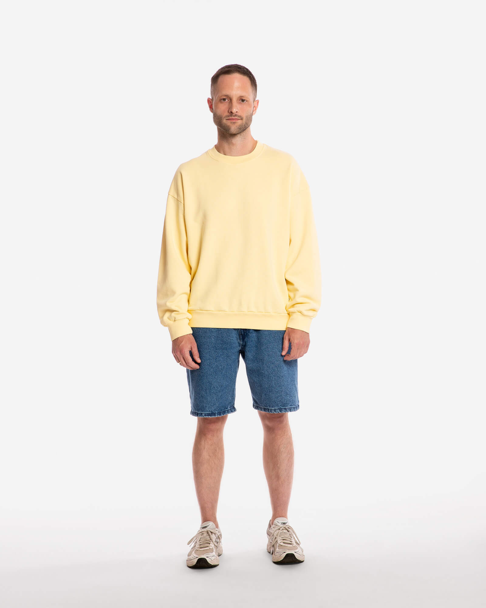 Sweat-shirt jaune en coton 100 % biologique de la marque Matona