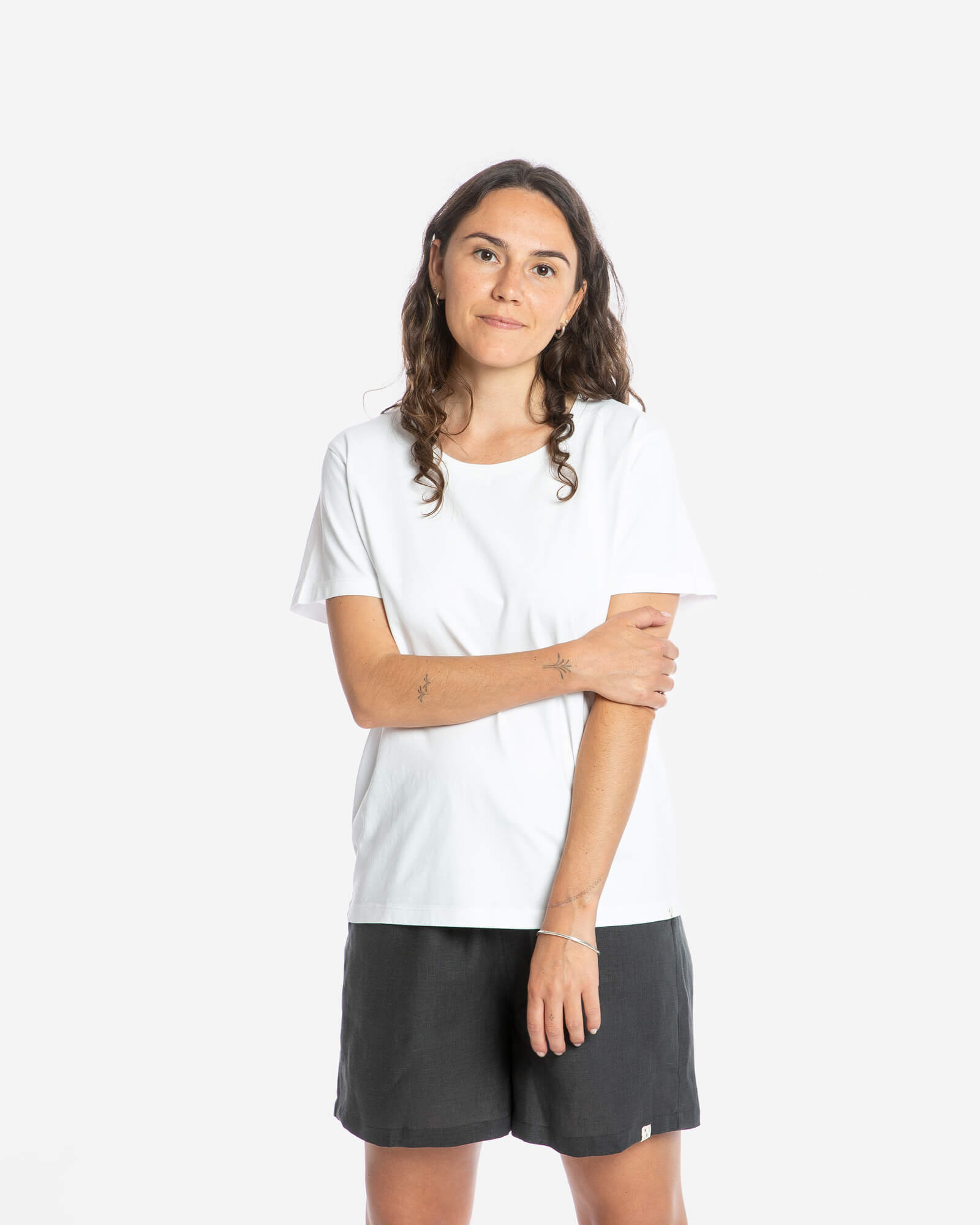 Weisses T-Shirt Core aus Bio-Baumwolle von Matona