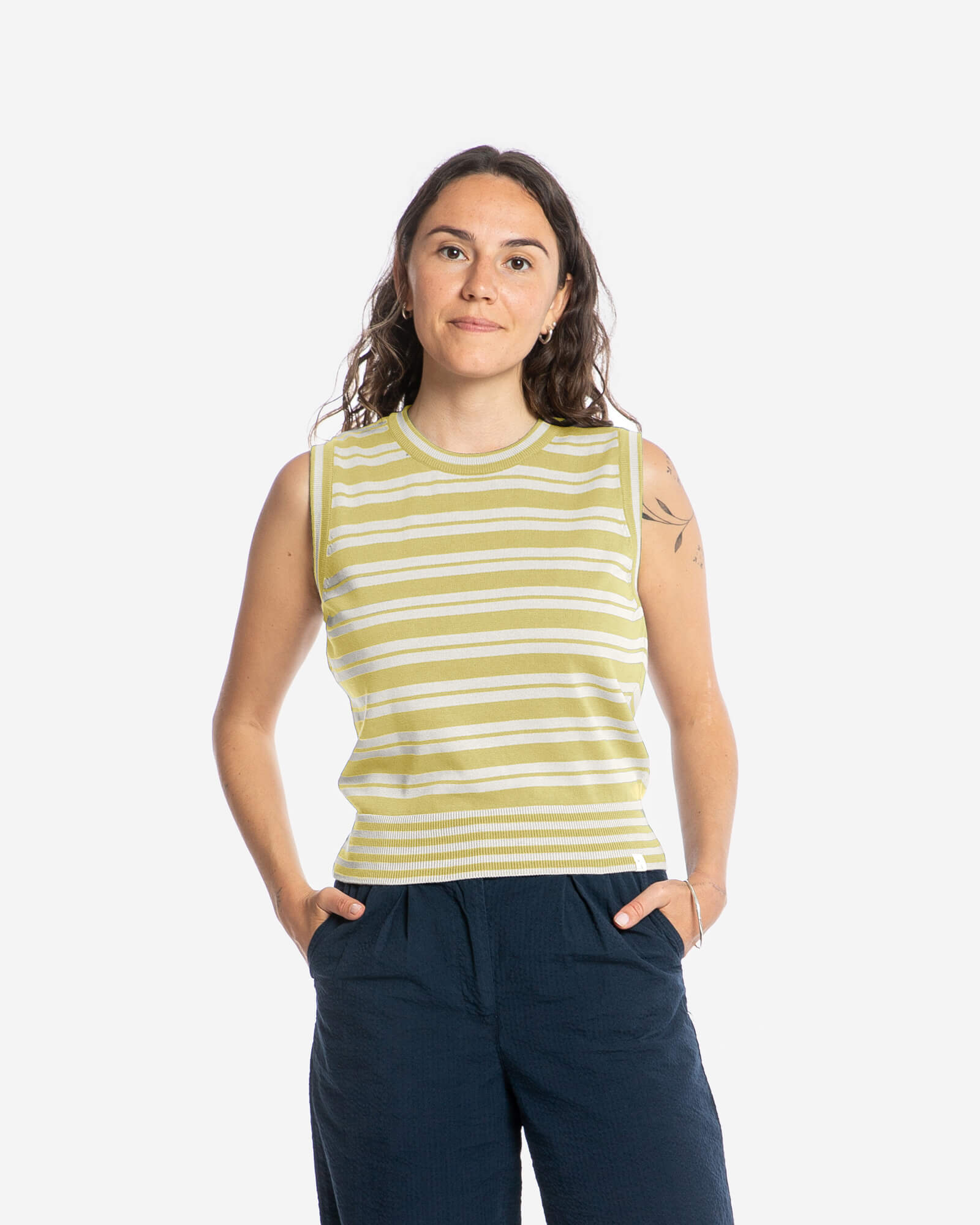 Helles Gestreiftes Top aus Bio-Baumwolle von Matona