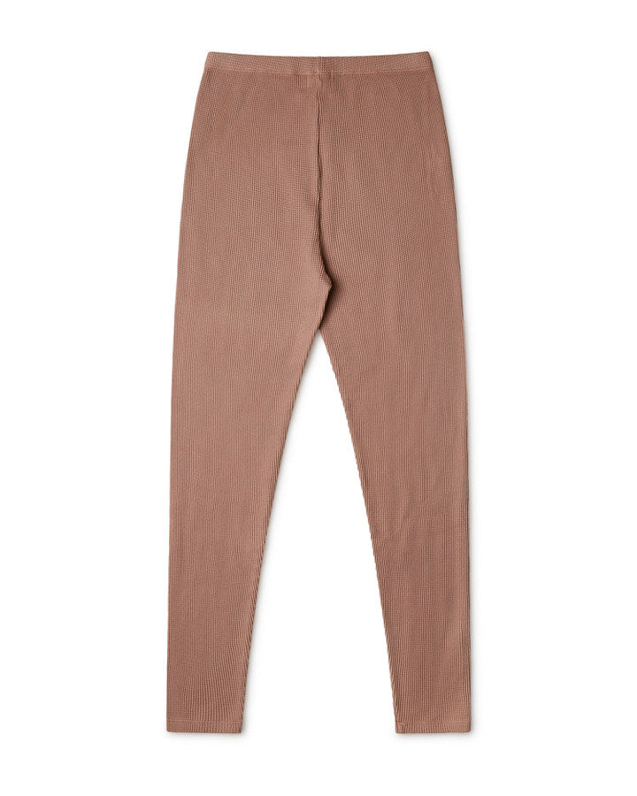 Legging terracotta orange-marron en coton biologique par Matona