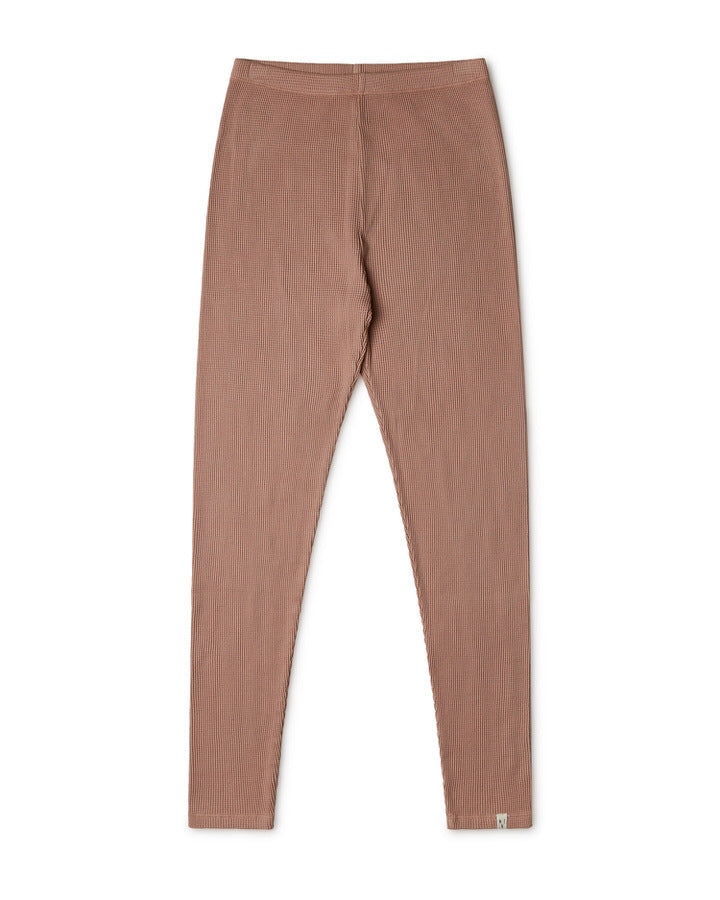 Orange-braune Leggings terracotta aus Bio-Baumwolle von Matona
