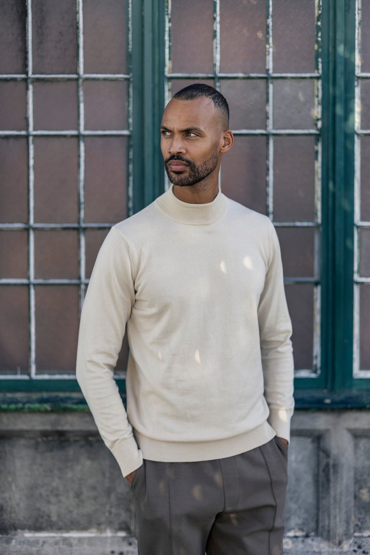 Strick Rollkragenpullover aus 100% Bio-Baumwolle von DIRTS