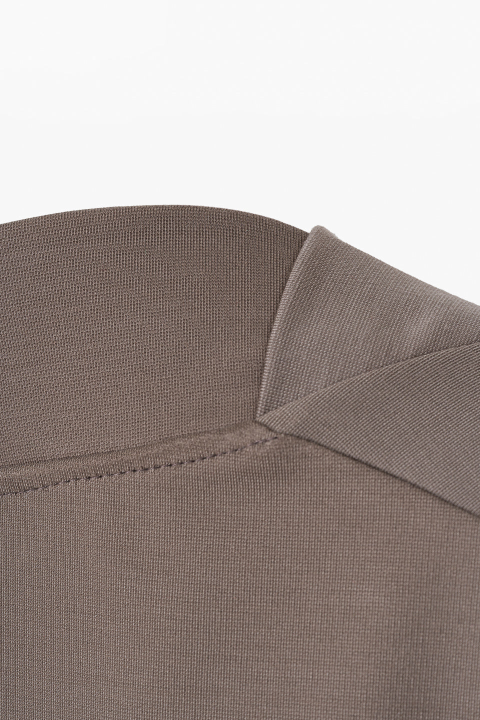 Graubrauner V-Neck Sweater Transformation aus Tencel von Moya Kala