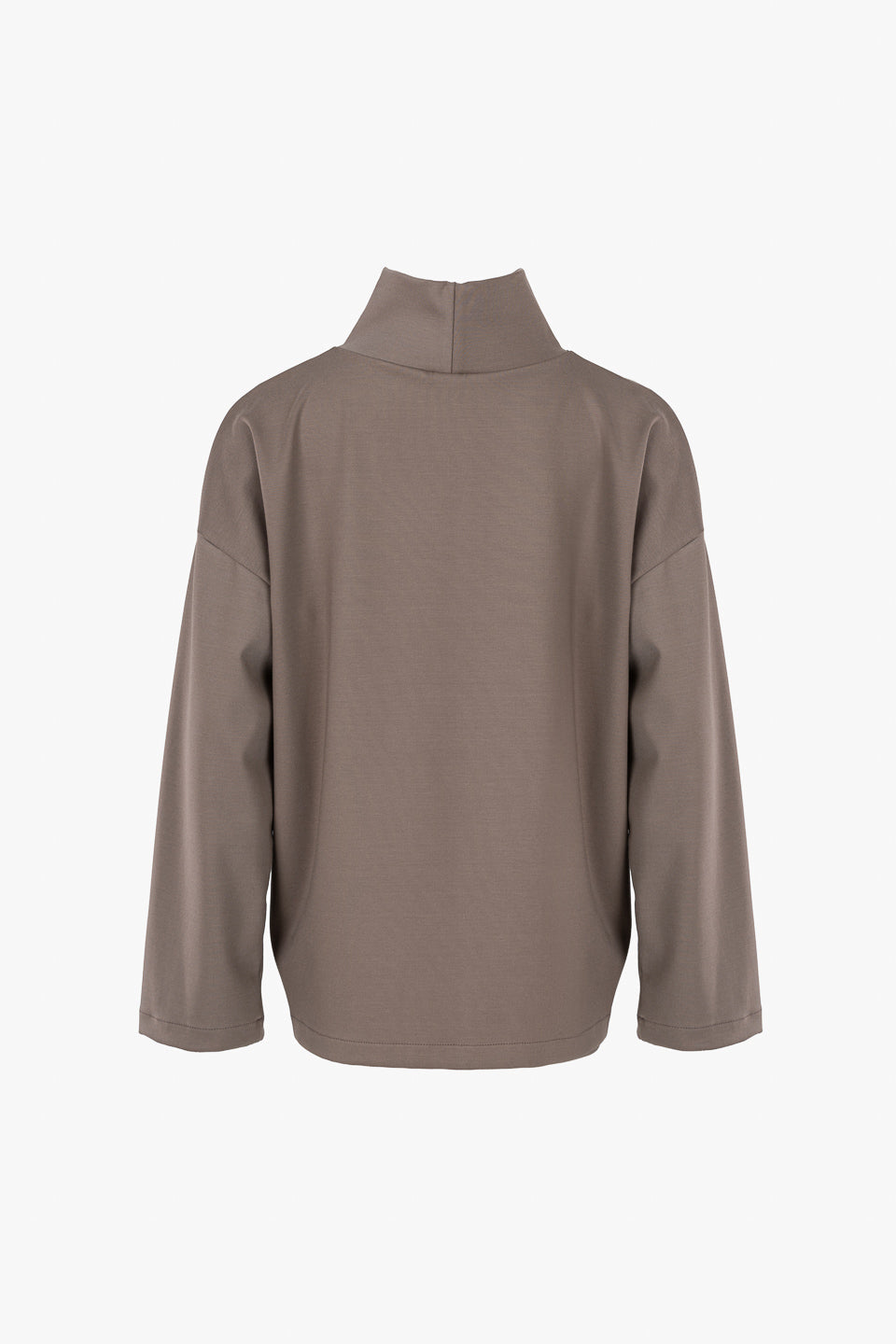 Graubrauner Rollkragensweater Transformation aus Tencel von Moya Kala