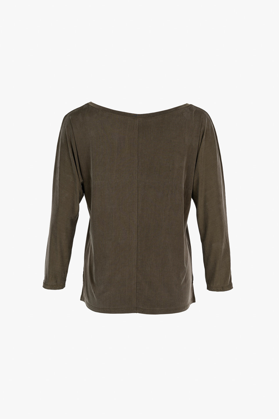 Grünes Langarmshirt aus Cupro von Moya Kala
