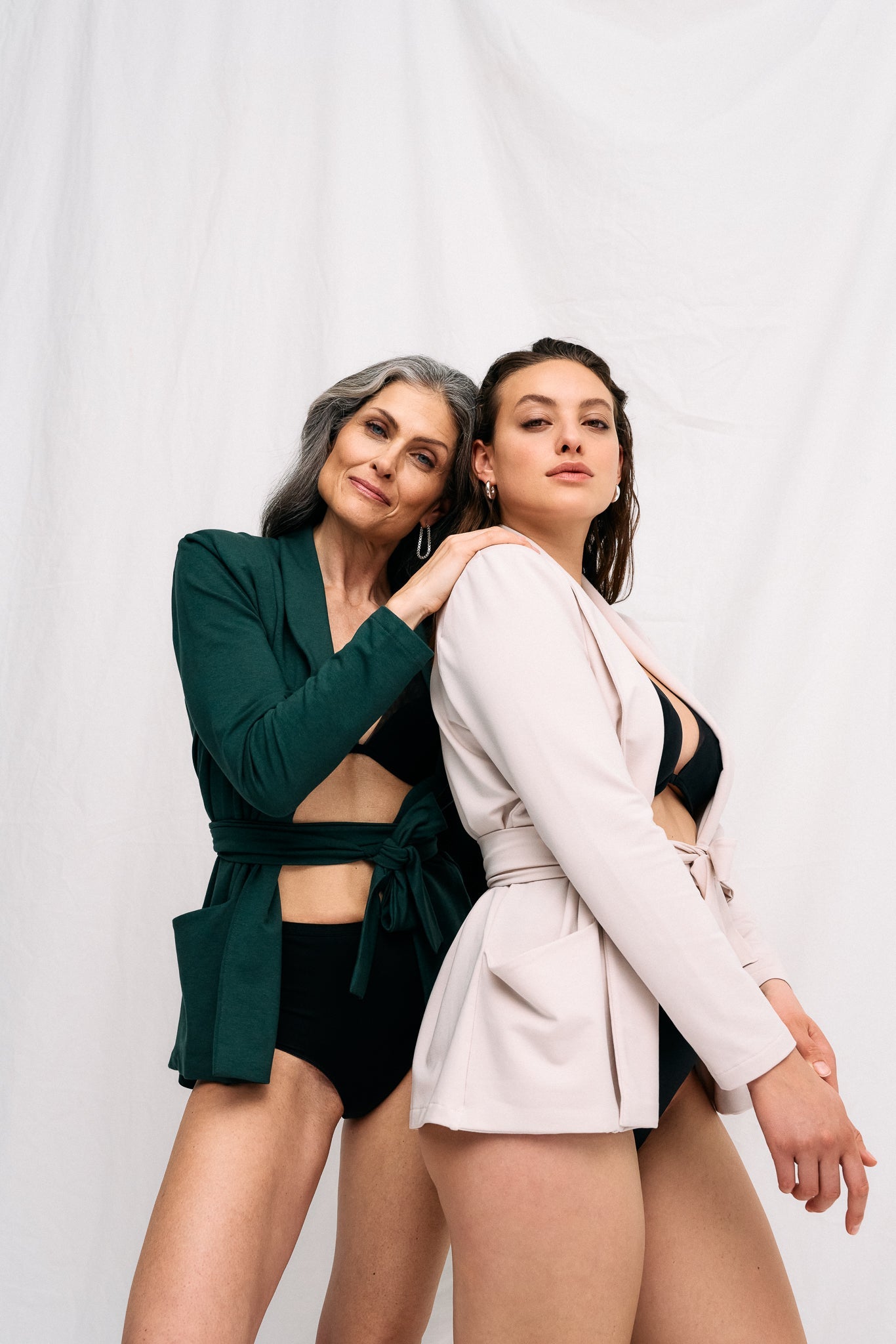 Blazer formel vert en lyocell par MOYA KALA 