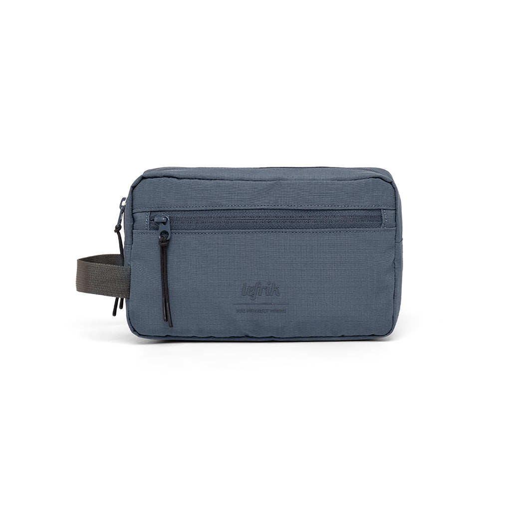 Trousse cosmétique bleue NEO Lithe Vandra en PET recyclé de Lefrik