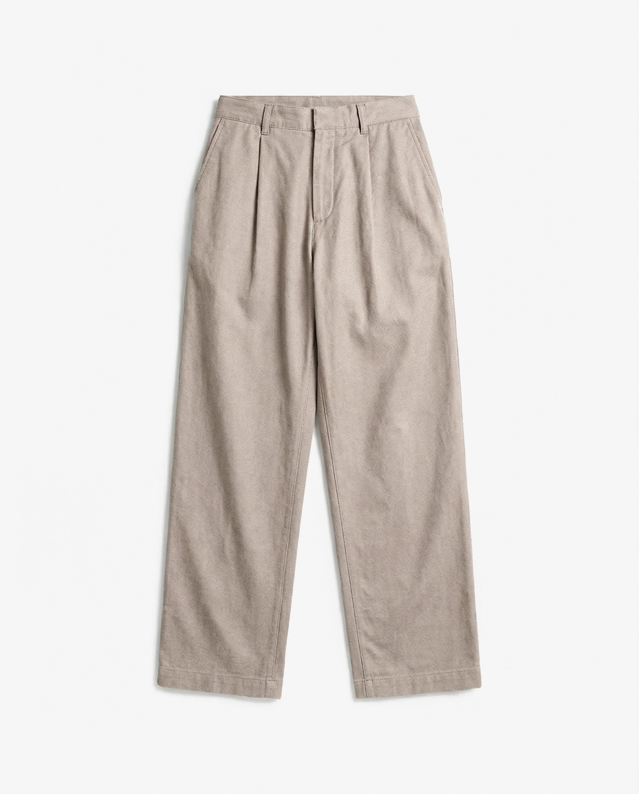 Beige Hose High Waist aus 100% Bio-Baumwolle von Rotholz
