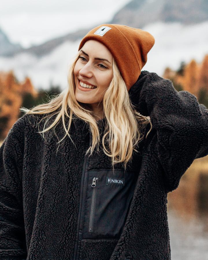 TreeFleece Teddy Relaxed Jacket Dark Anthracite - JACKET - NIKIN